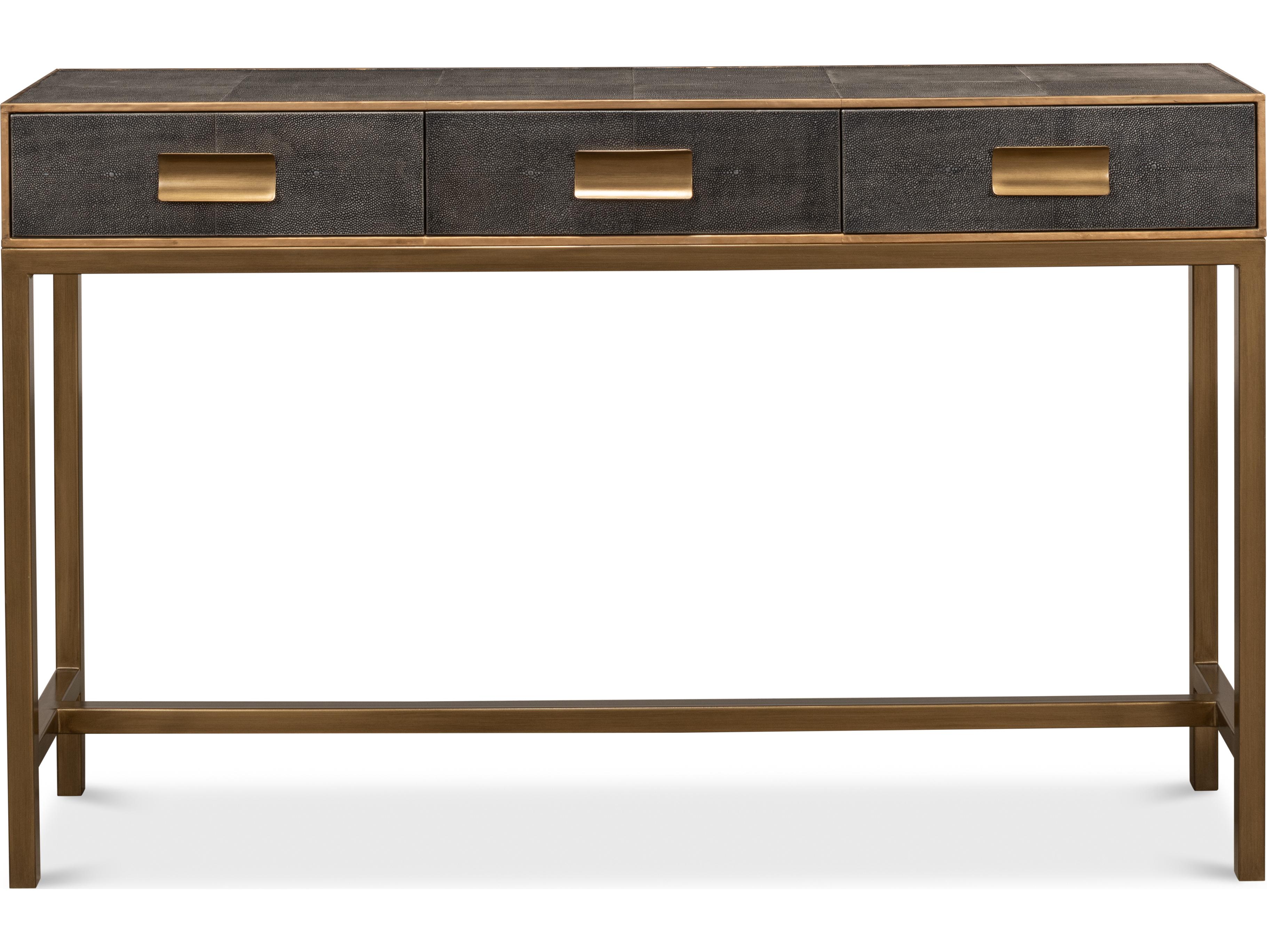 Sarreid Ltd Gideon Shagreen Console Table
