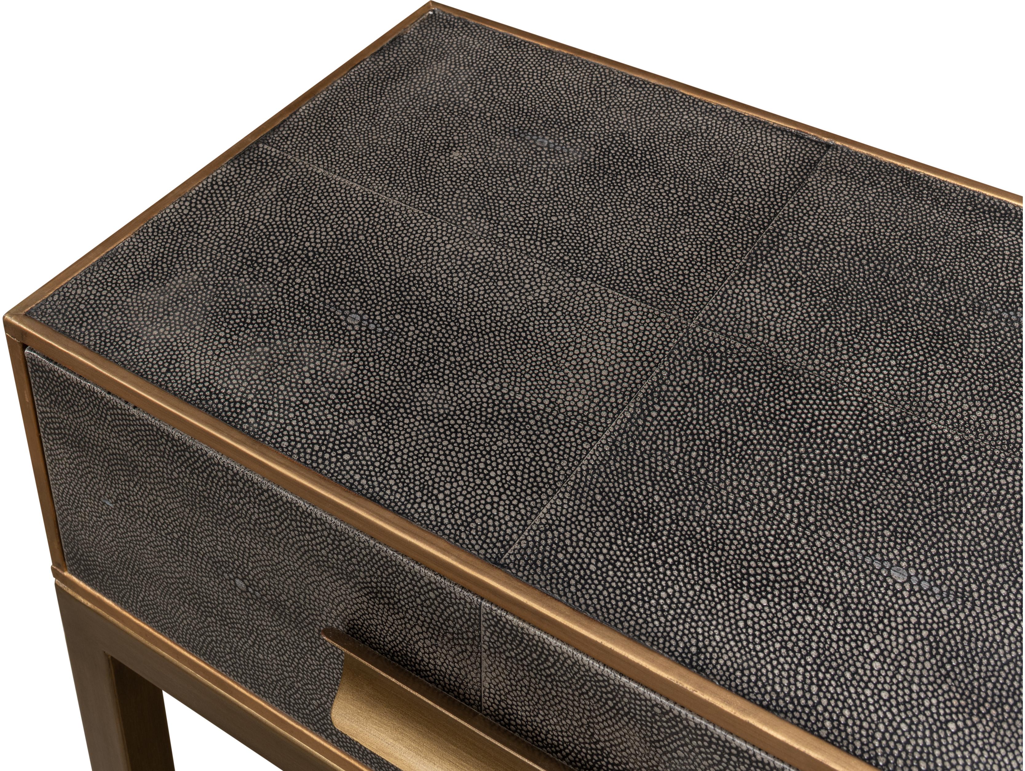Sarreid Ltd Gideon Shagreen Console Table
