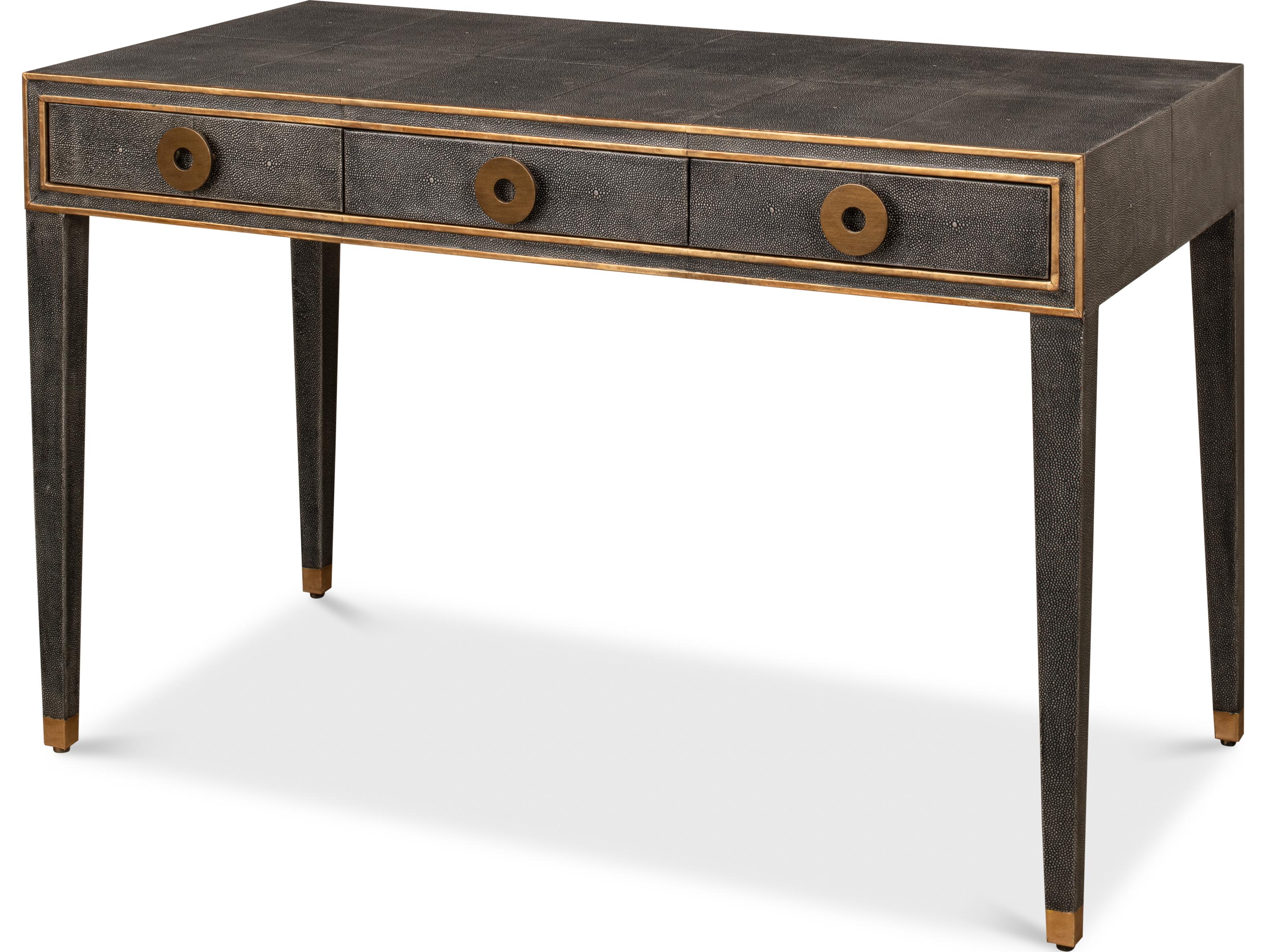 Sarreid Ltd Gabriella Shagreen Desk Table