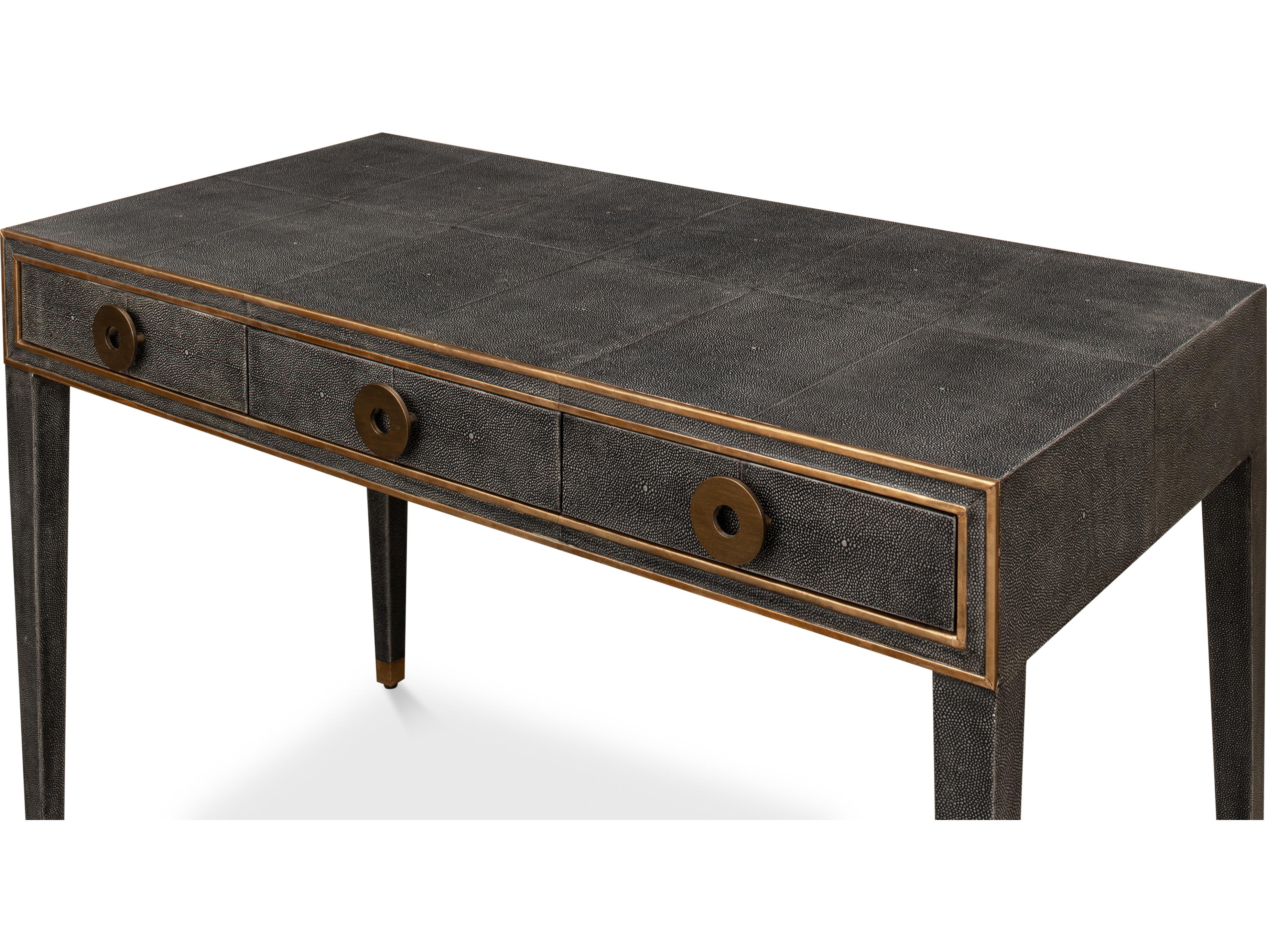 Sarreid Ltd Gabriella Shagreen Desk Table