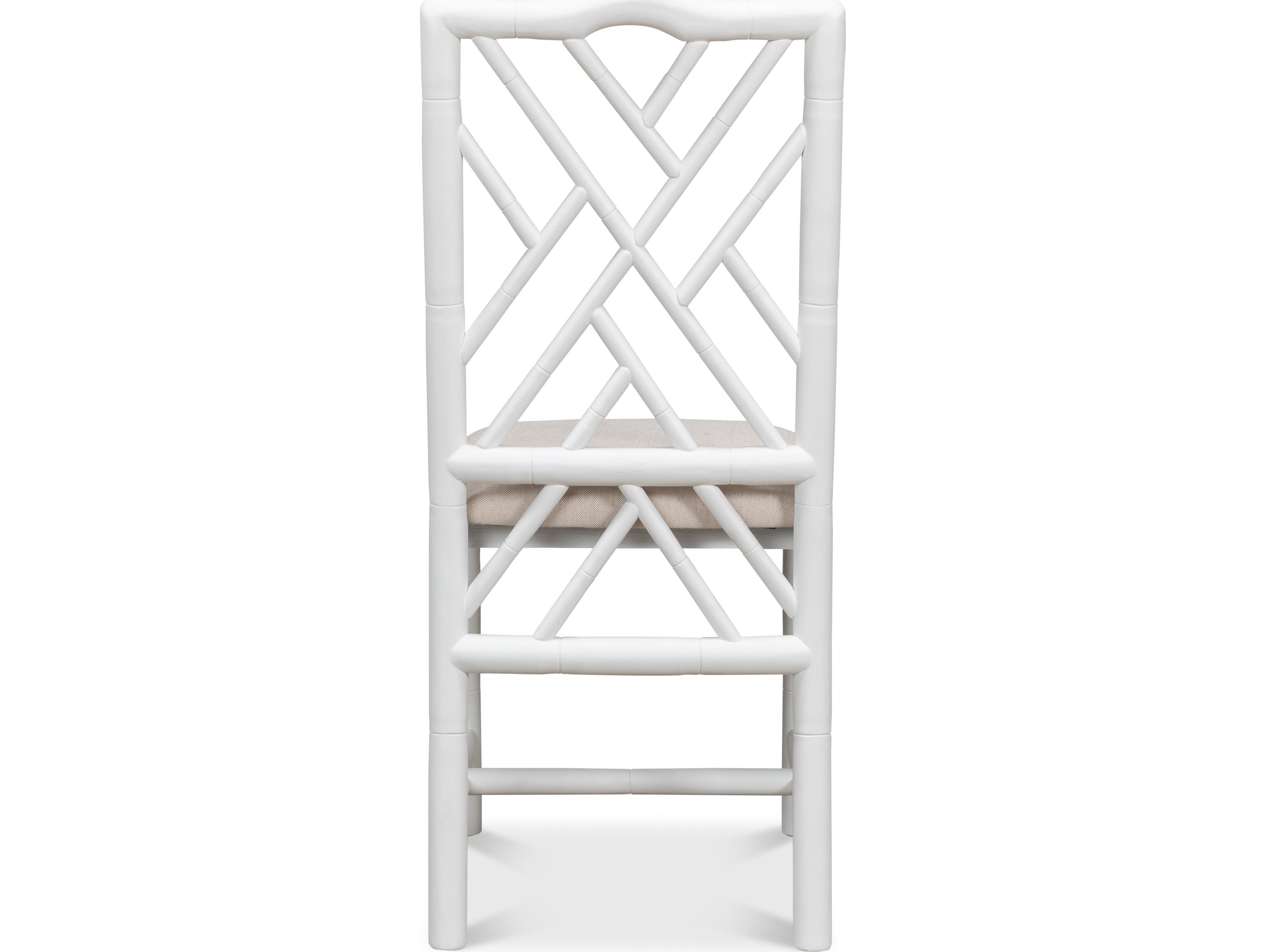 Sarreid Ltd Brighton Bamboo Side Chair White