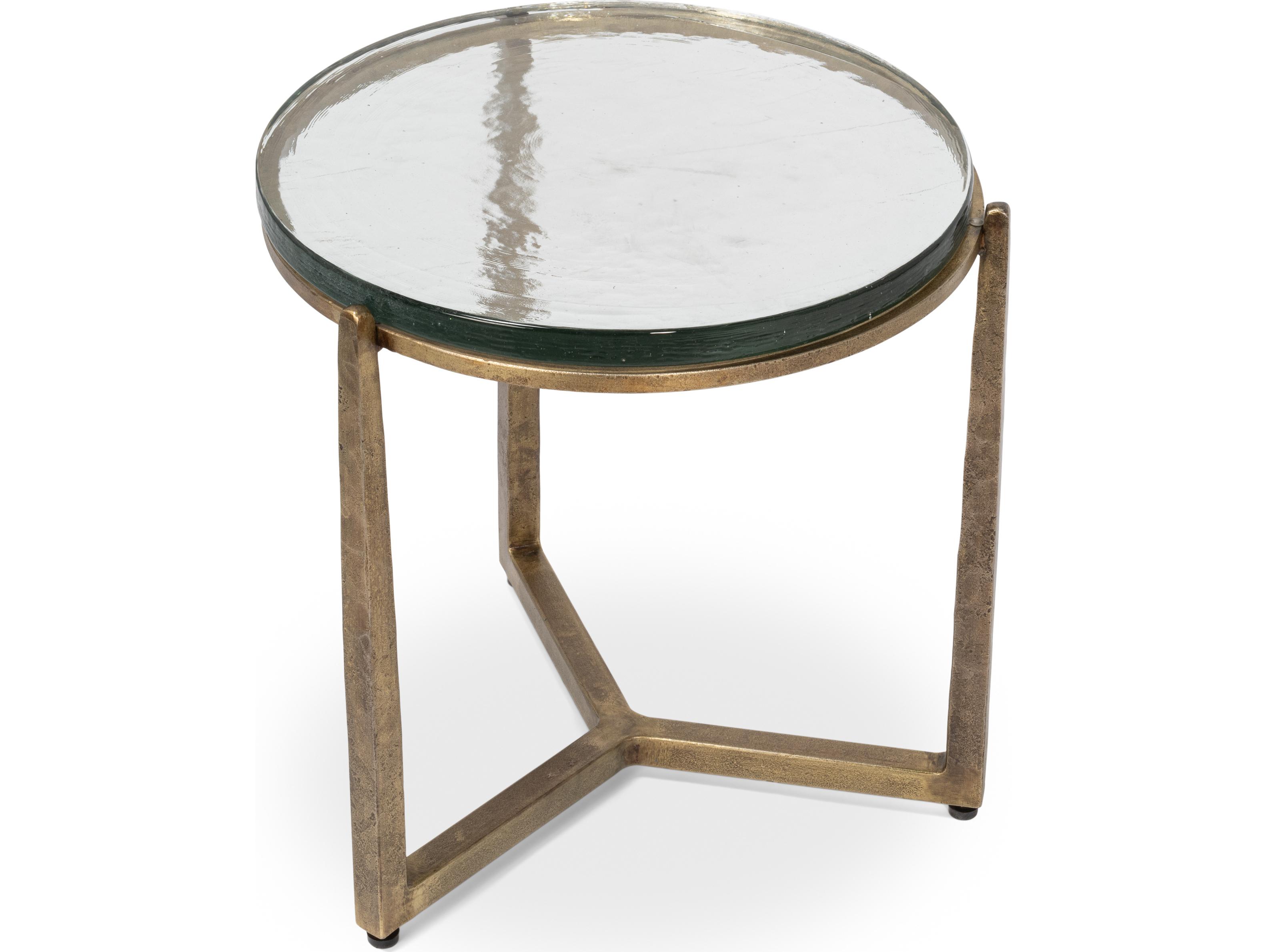 Sarreid Ltd Dorsey Round Side Table 23"