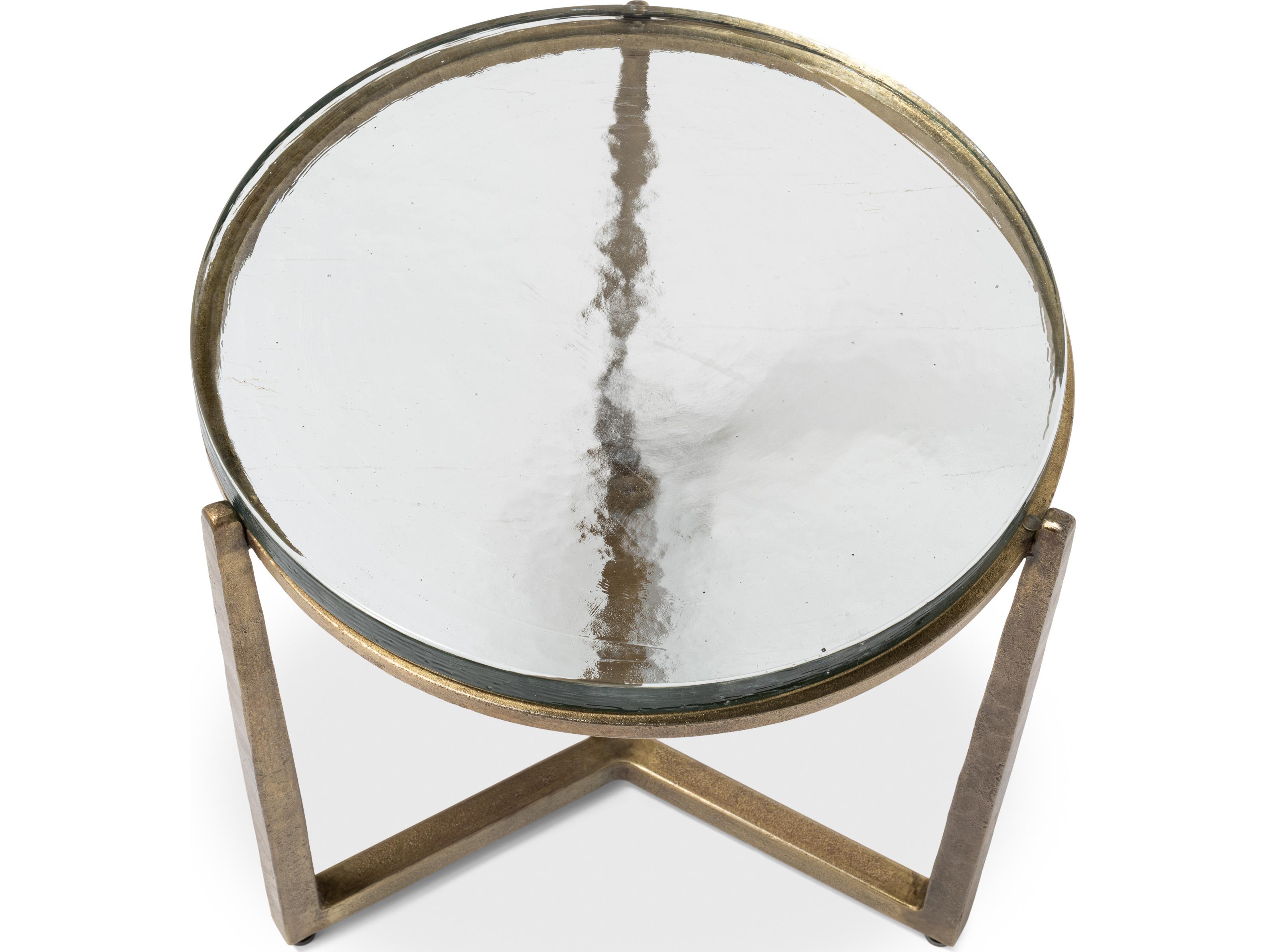 Sarreid Ltd Dorsey Round Side Table 23"