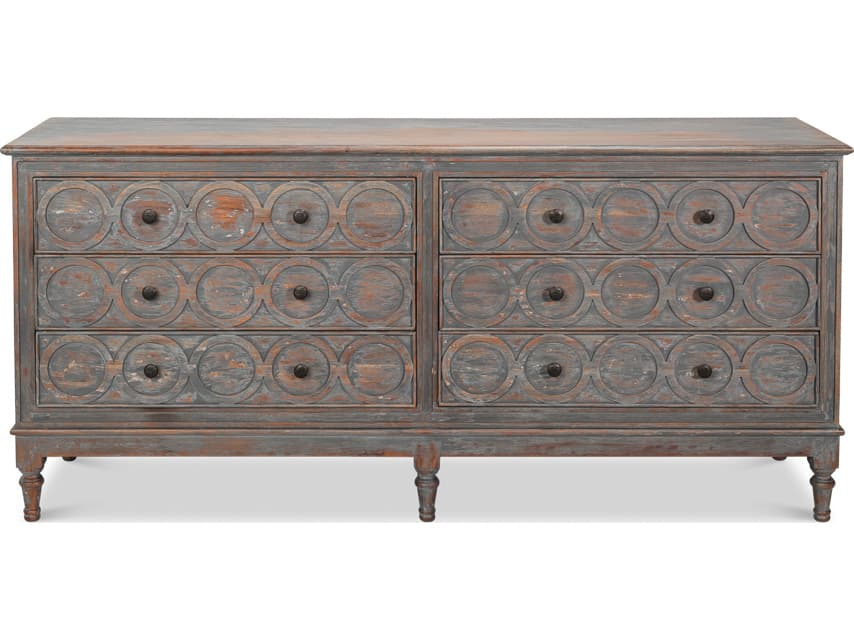 Sarreid Ltd La Cercle 20" Acacia Wood Sideboard