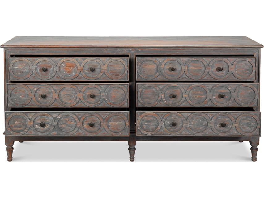 Sarreid Ltd La Cercle 20" Acacia Wood Sideboard