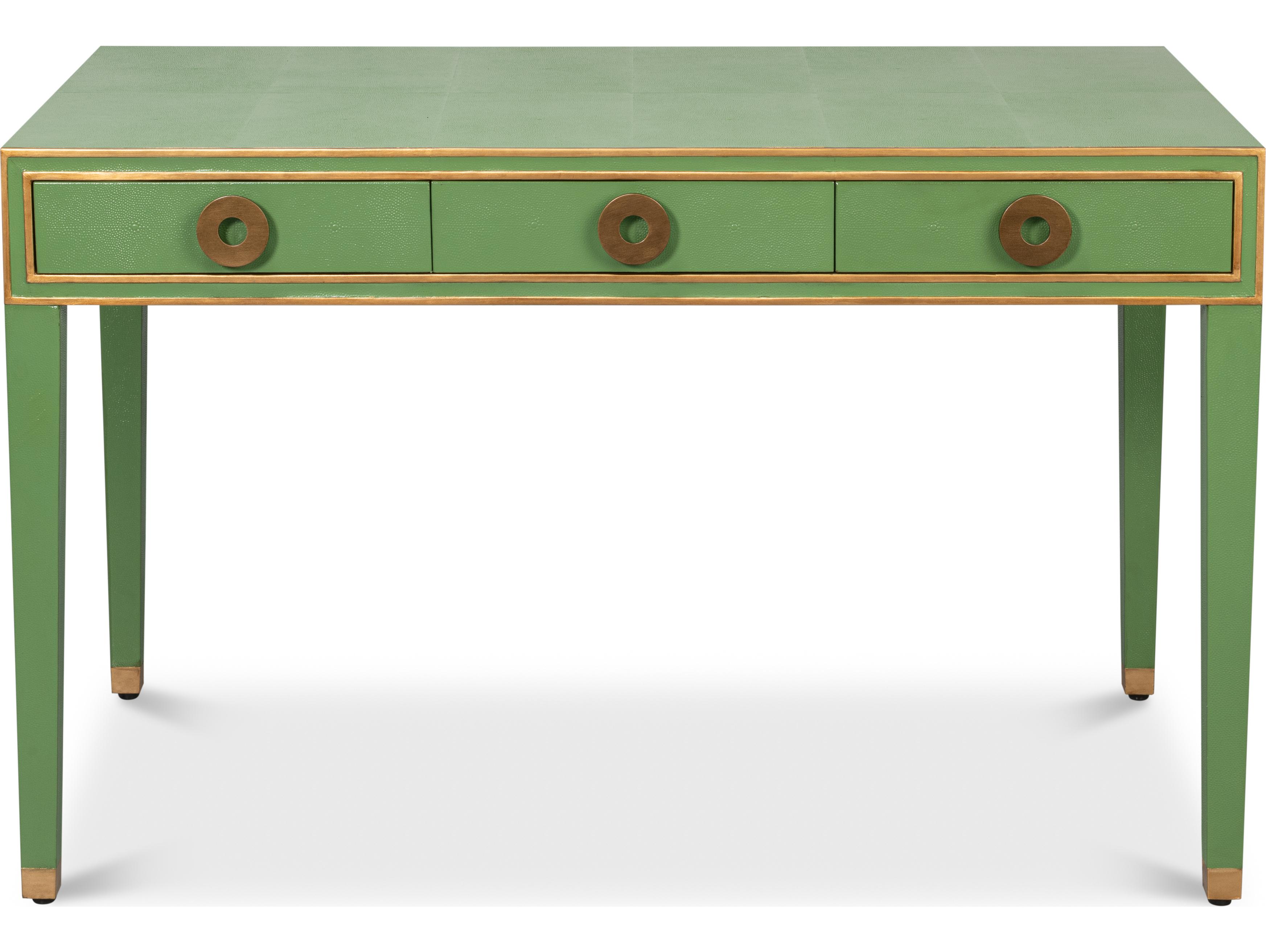 Sarreid Ltd Gabriella Shagreen Desk Table Watercress