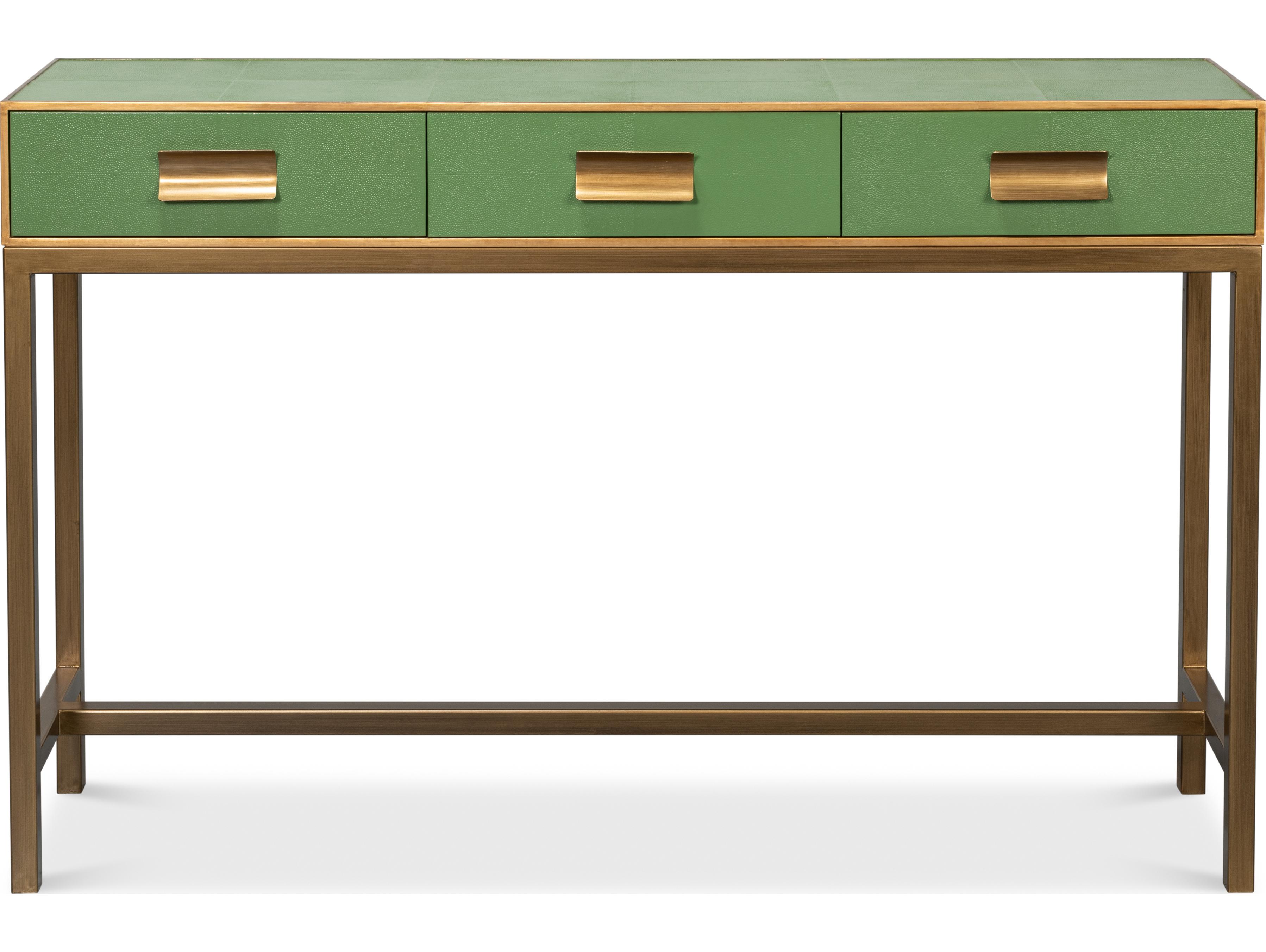 Sarreid Ltd Gideon Shagreen Console Watercress