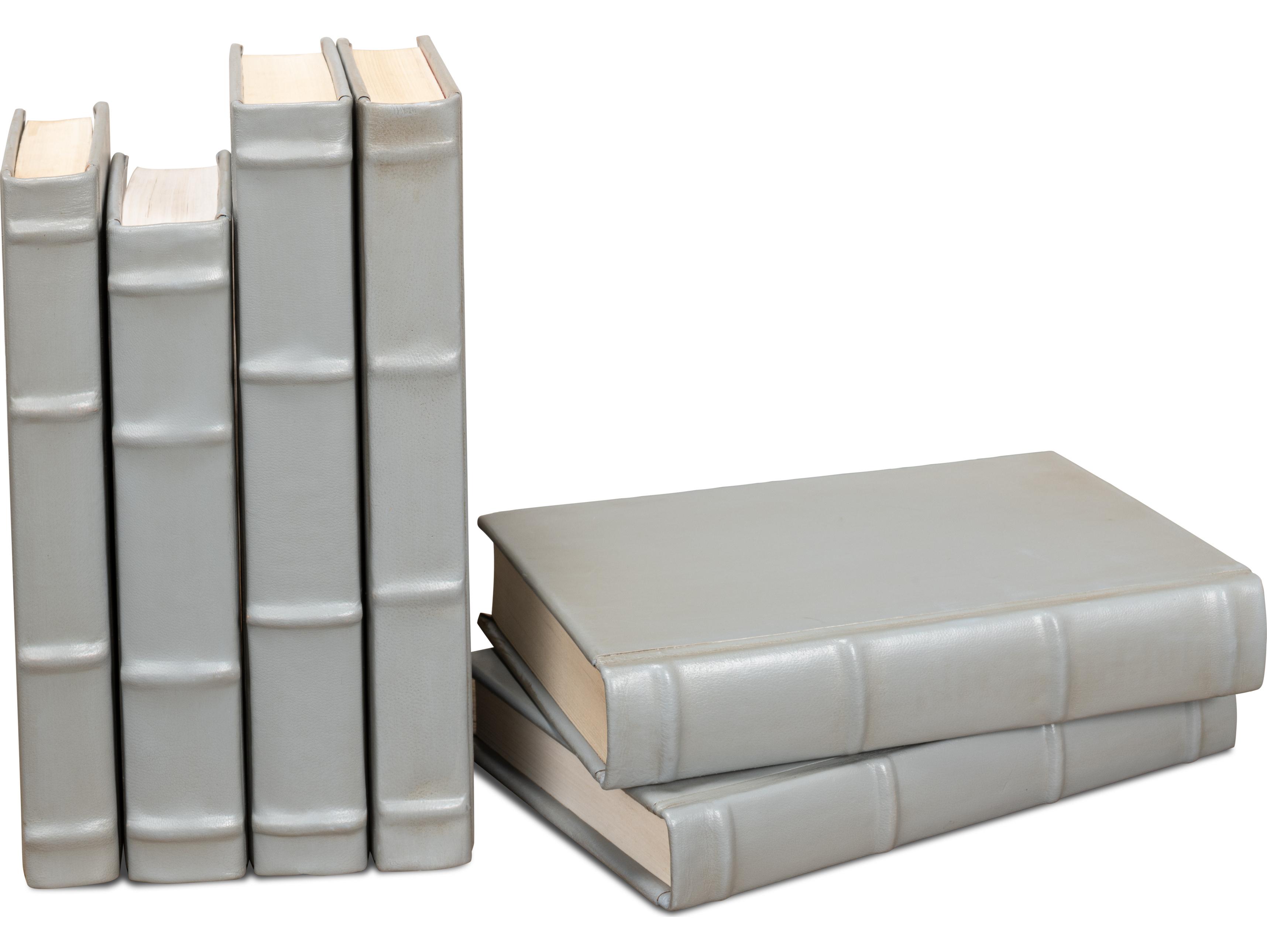 Sarreid Ltd Books Set of 12 Antique Grey