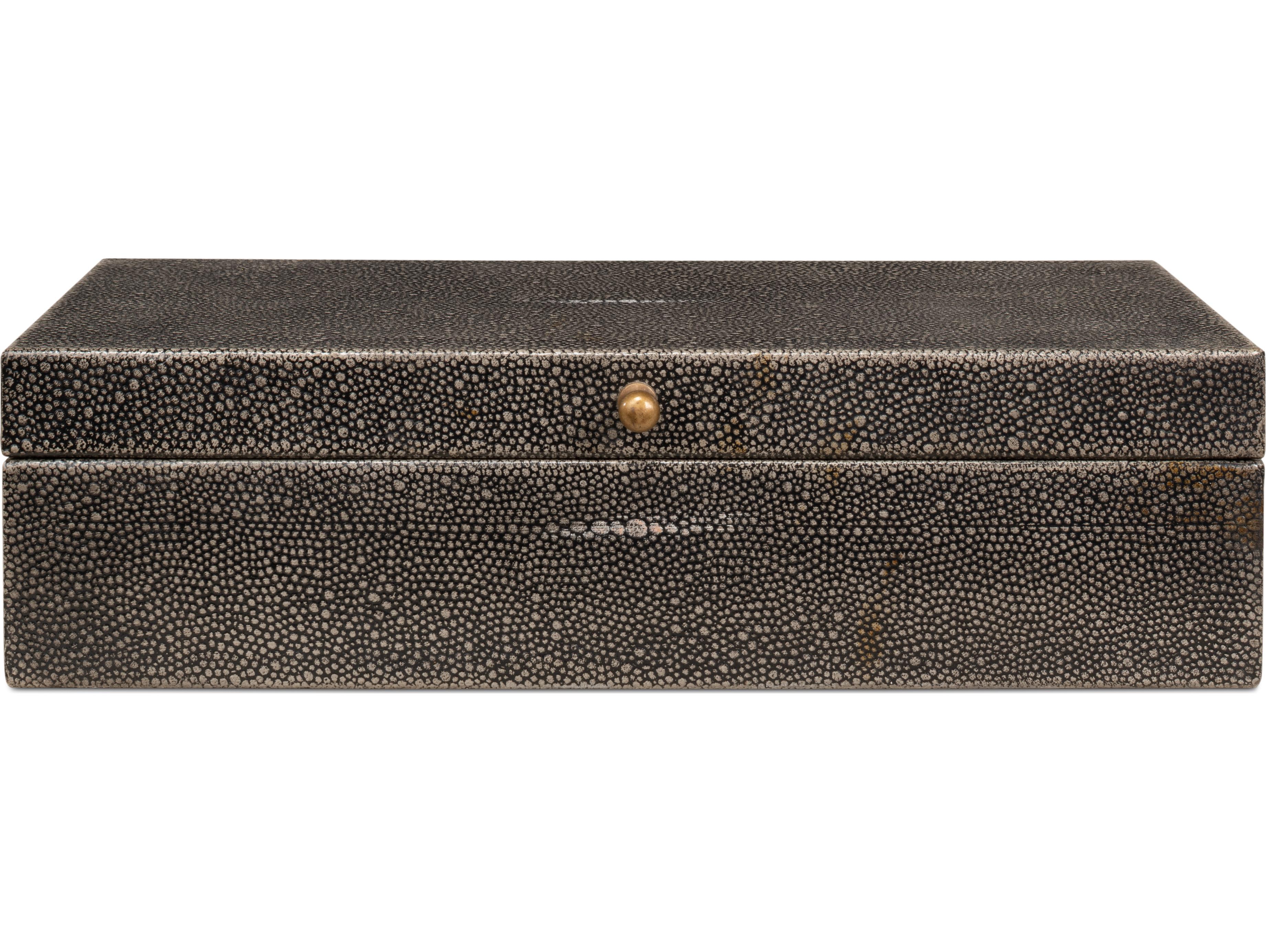 Sarreid Ltd Gatsburg Shagreen Box 2