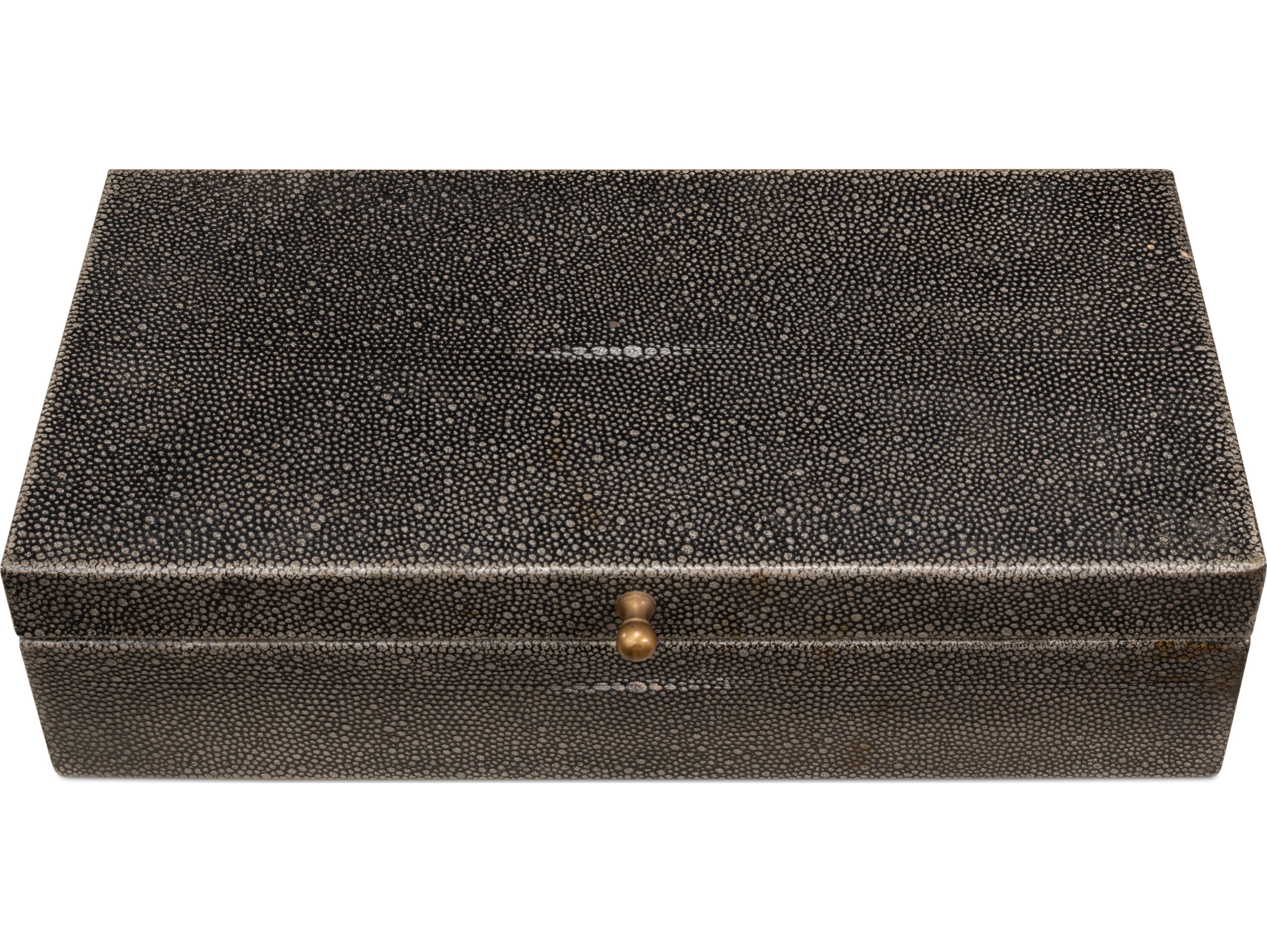 Sarreid Ltd Gatsburg Shagreen Box 2