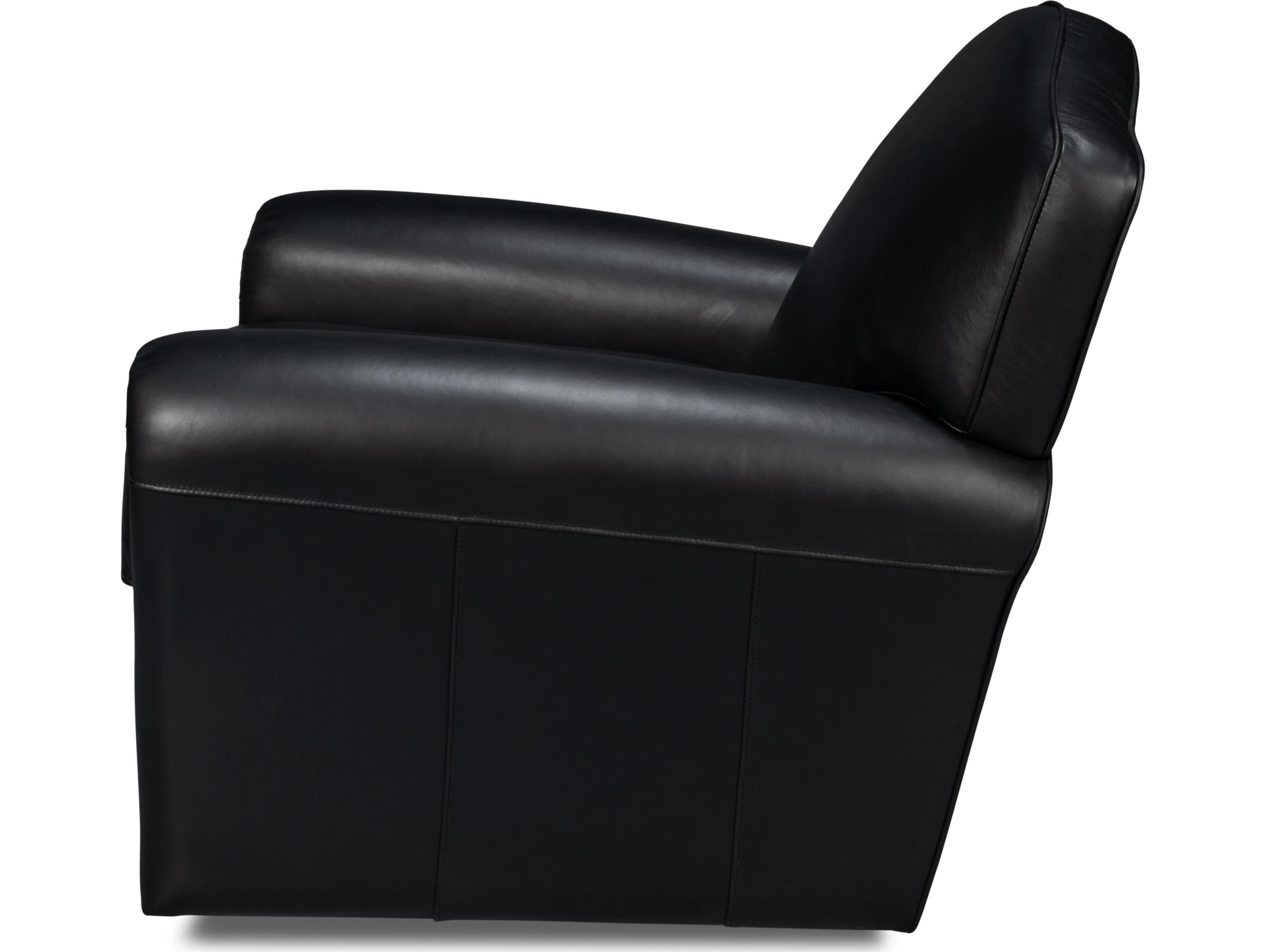 Sarreid Ltd Elite French Club Swivel Chair Black