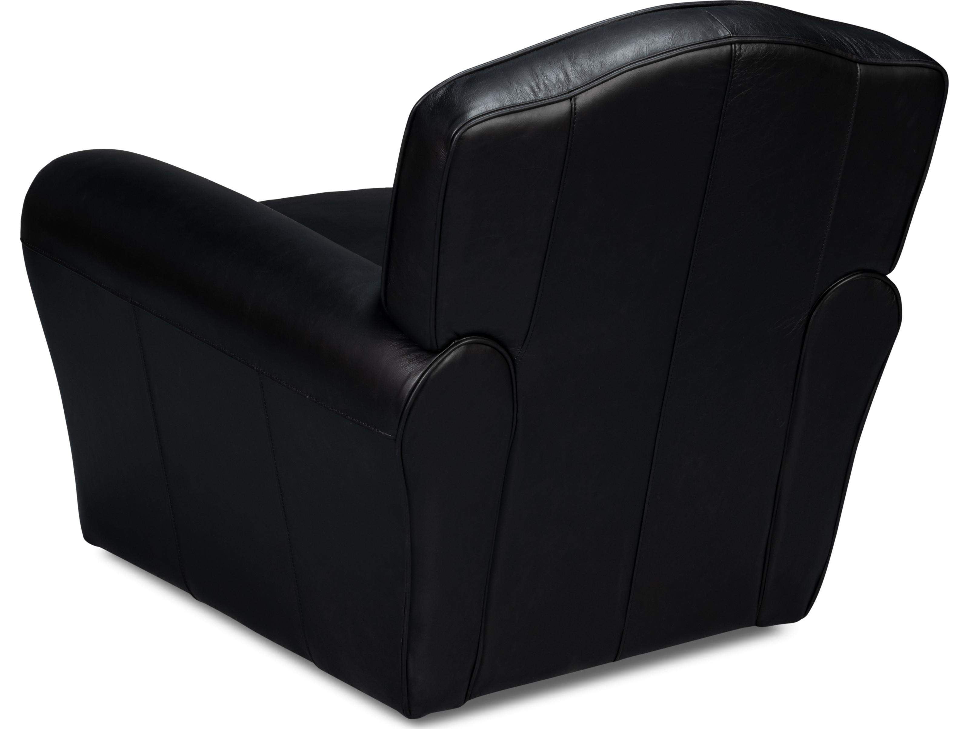 Sarreid Ltd Elite French Club Swivel Chair Black