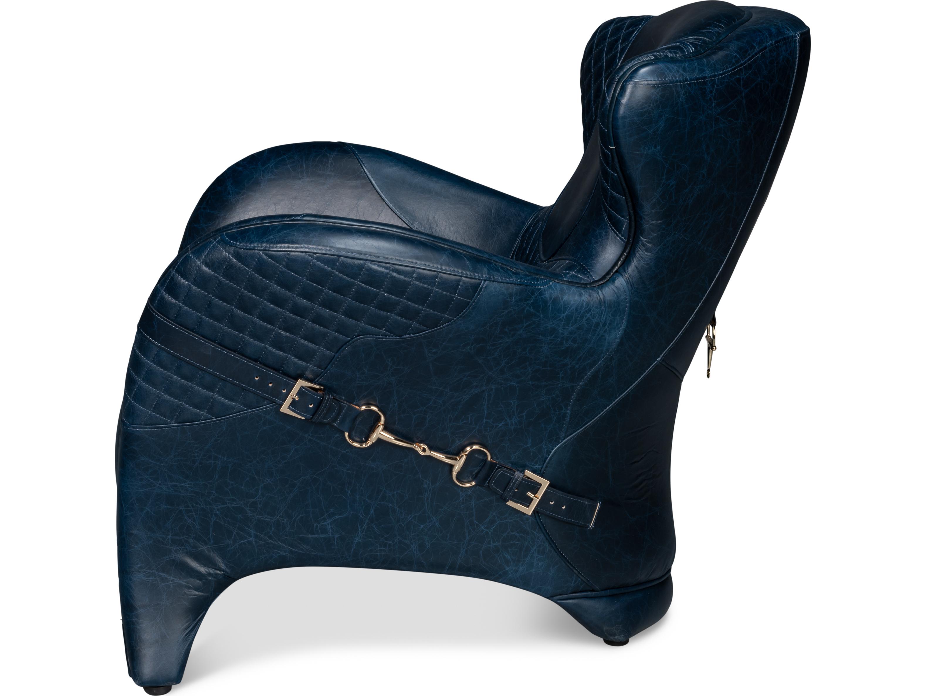 Sarreid Ltd Hera Arm Chair Chateau Blue