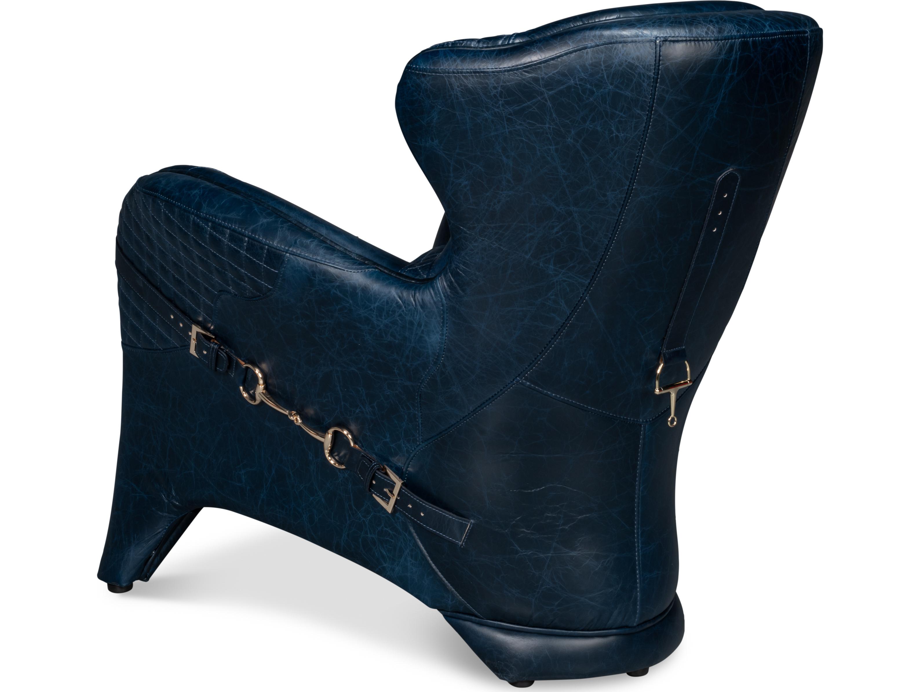 Sarreid Ltd Hera Arm Chair Chateau Blue