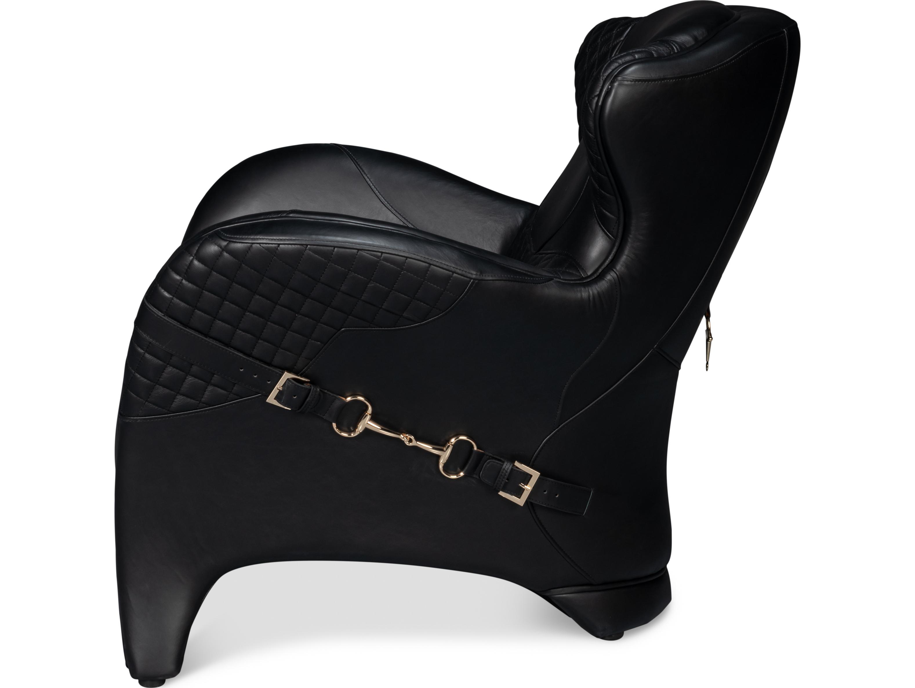 Sarreid Ltd Hera Arm Chair Onyx Black