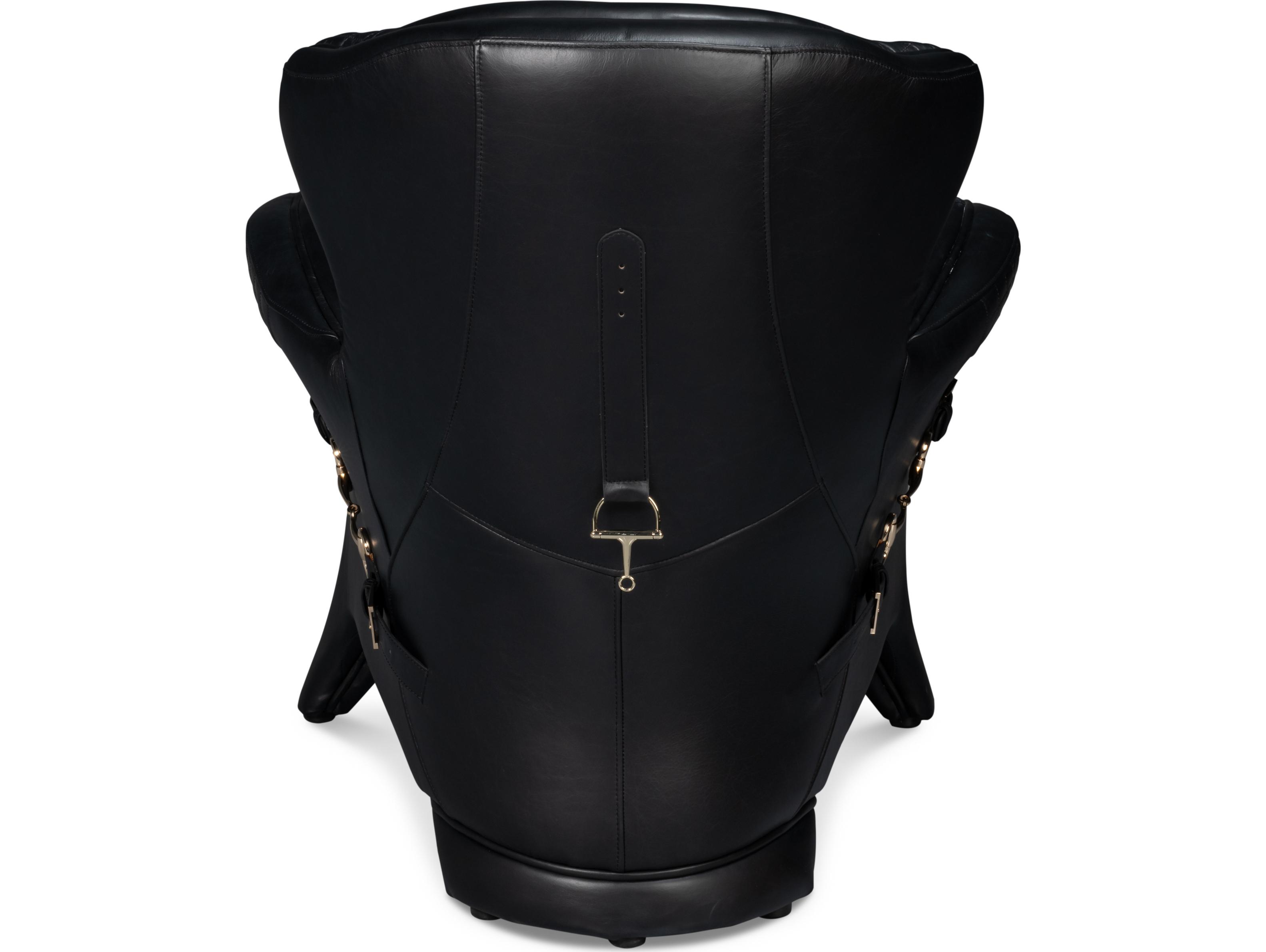 Sarreid Ltd Hera Arm Chair Onyx Black