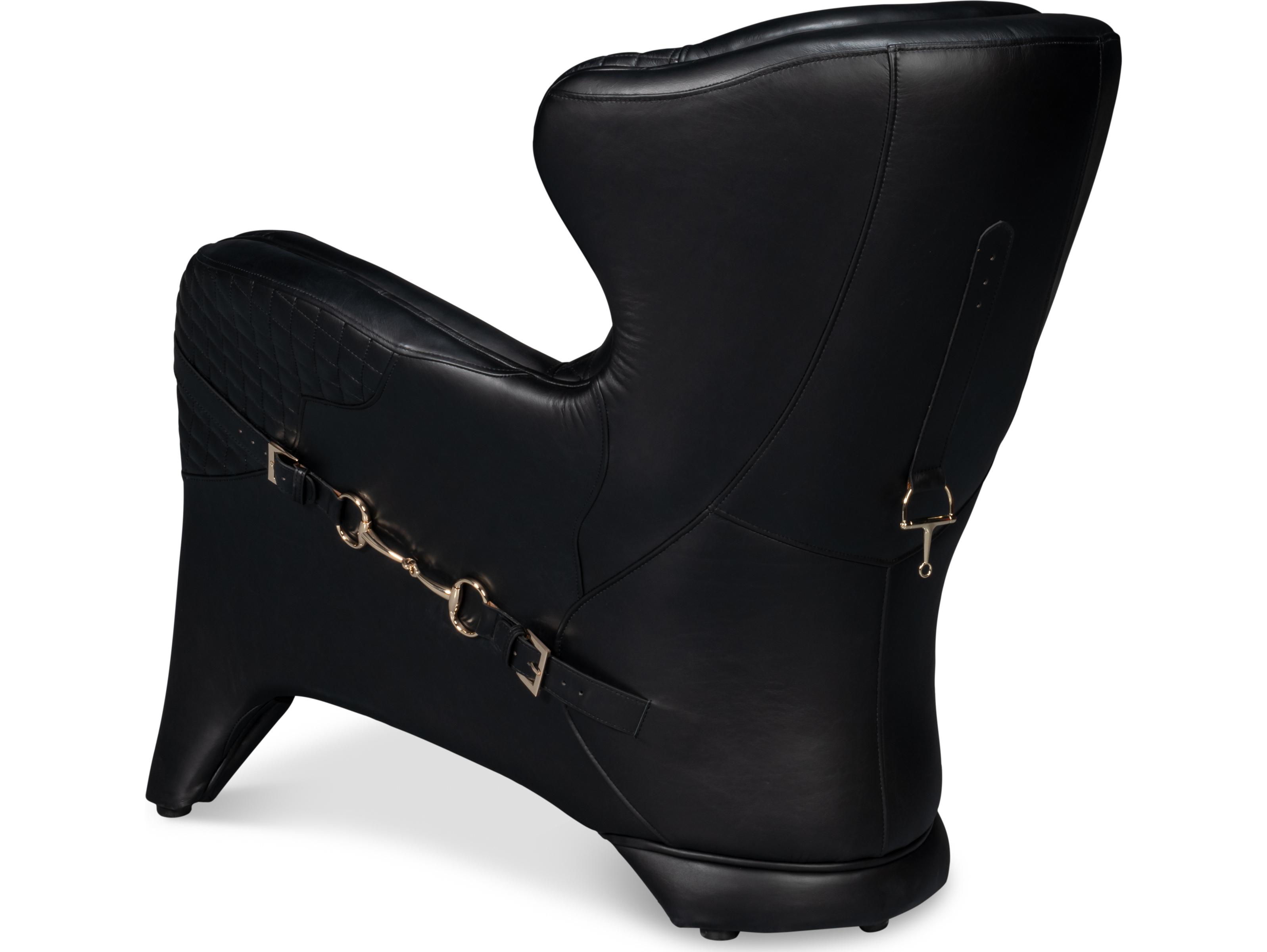 Sarreid Ltd Hera Arm Chair Onyx Black