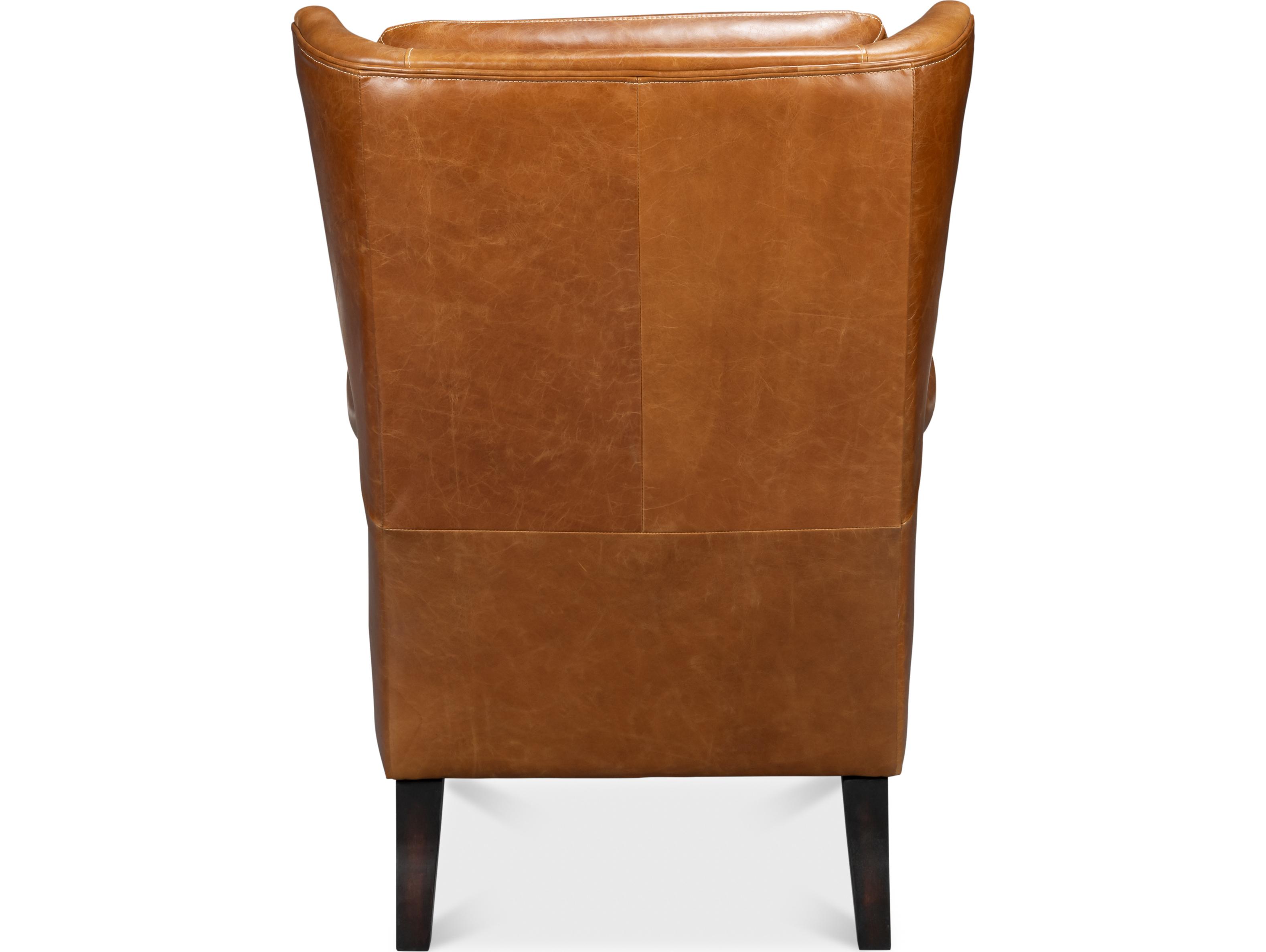 Sarreid Ltd Elite Wing Lounge Chair Cuba Brown