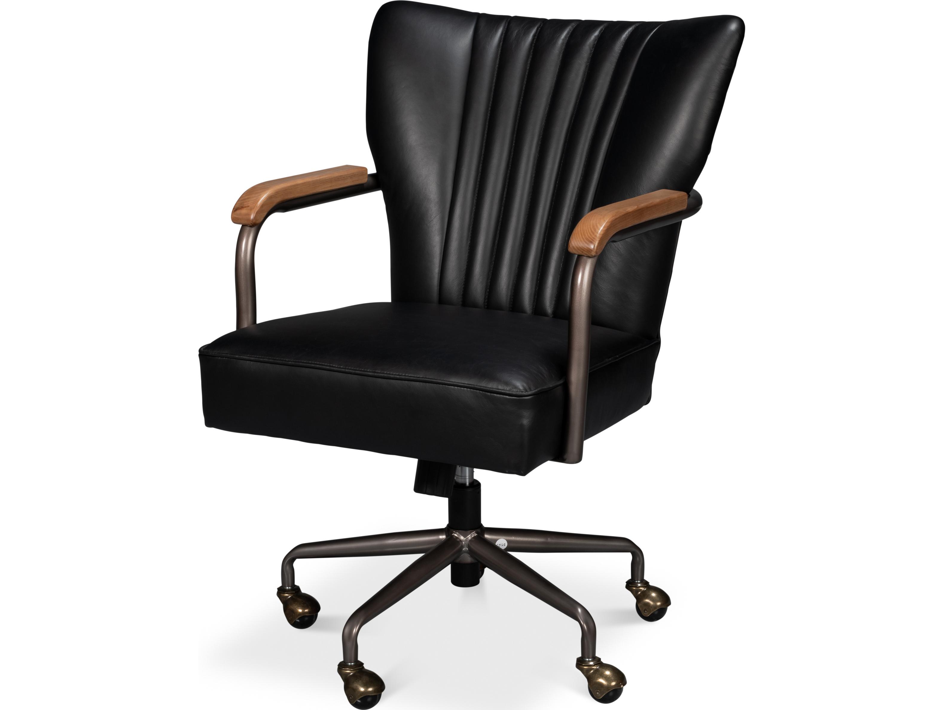 Sarreid Ltd Parker office Chair Onyx Black