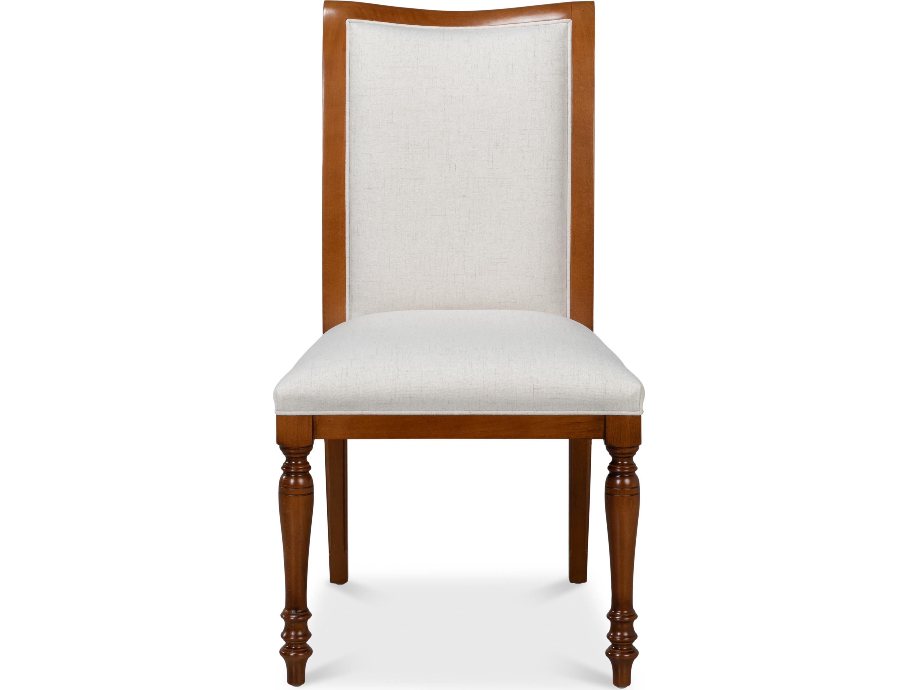 Sarreid Ltd Polk Fabric Side Chair Brown