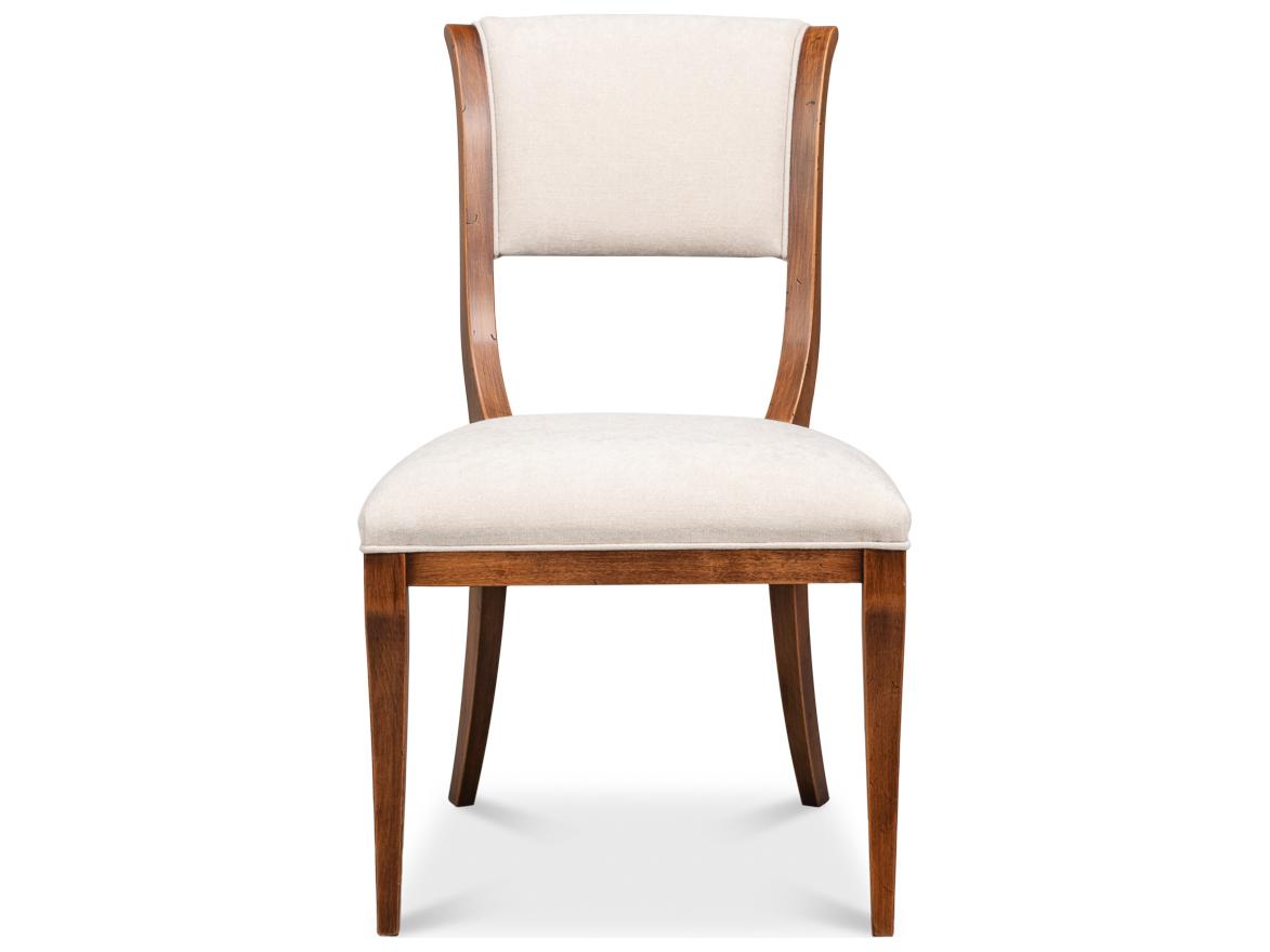 Sarreid Ltd Trophy Brown Upholstered Armless Dining Chair