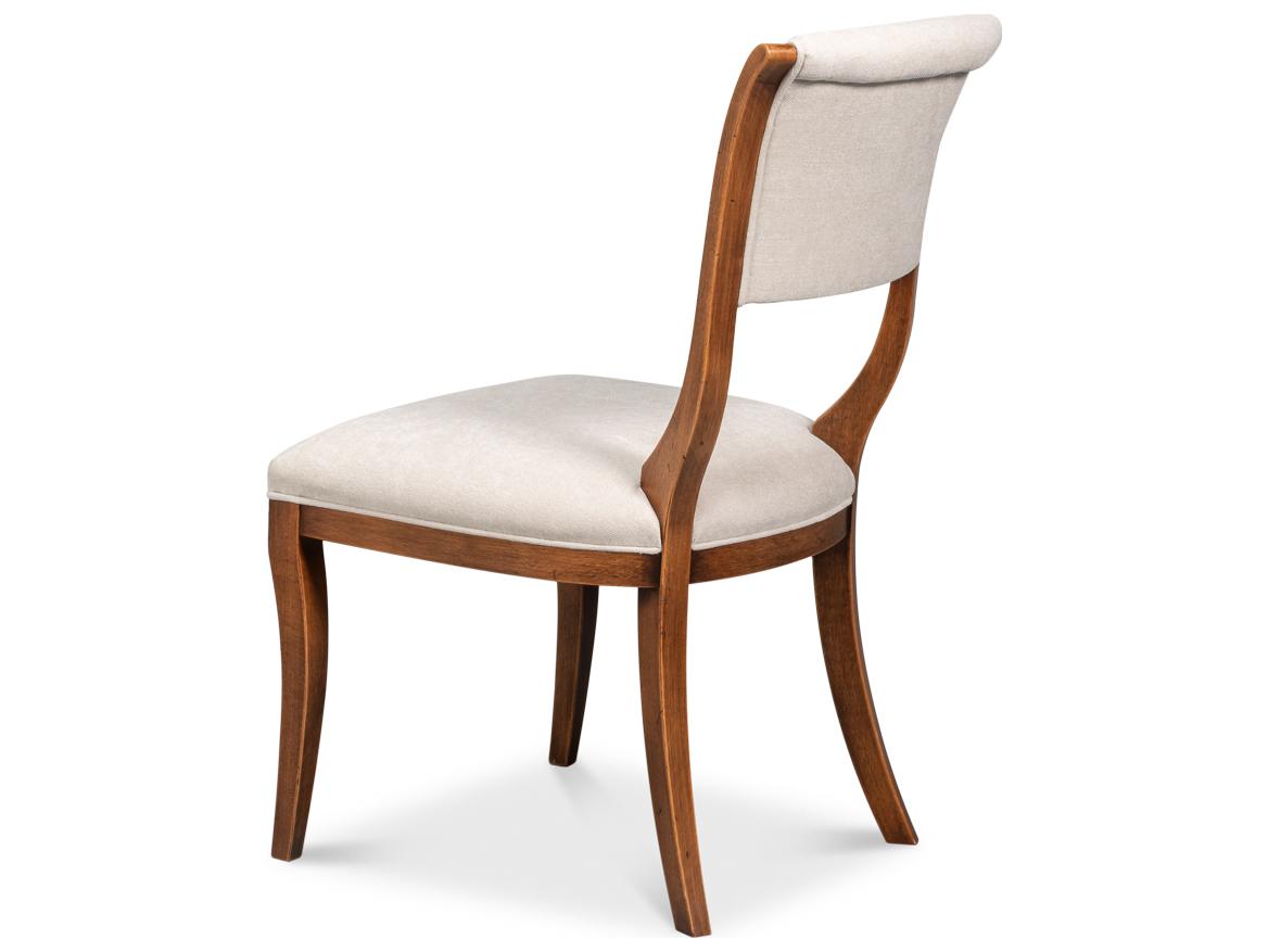Sarreid Ltd Trophy Brown Upholstered Armless Dining Chair