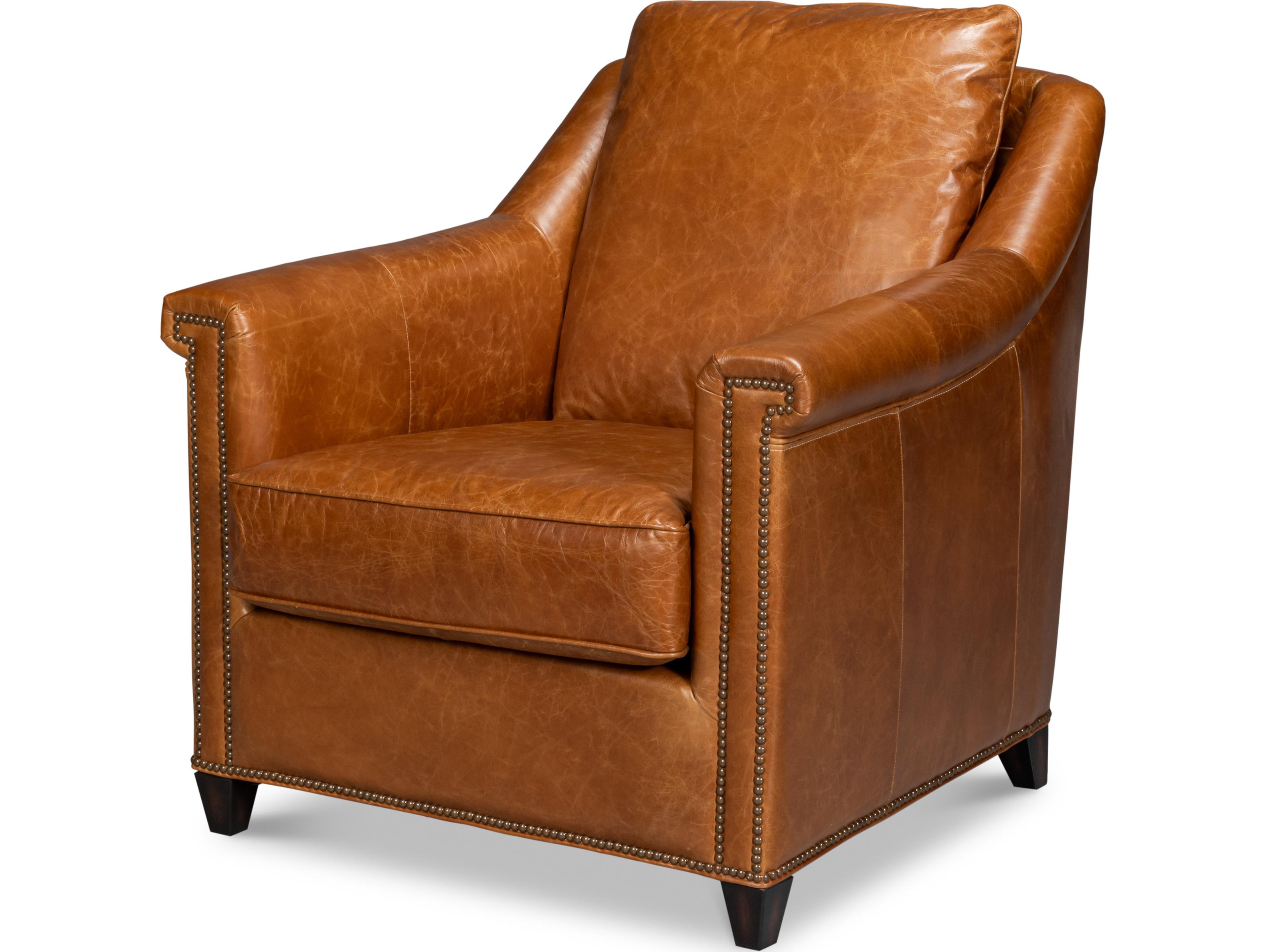 Sarreid Ltd Vandike Arm Chair Cuba Brown