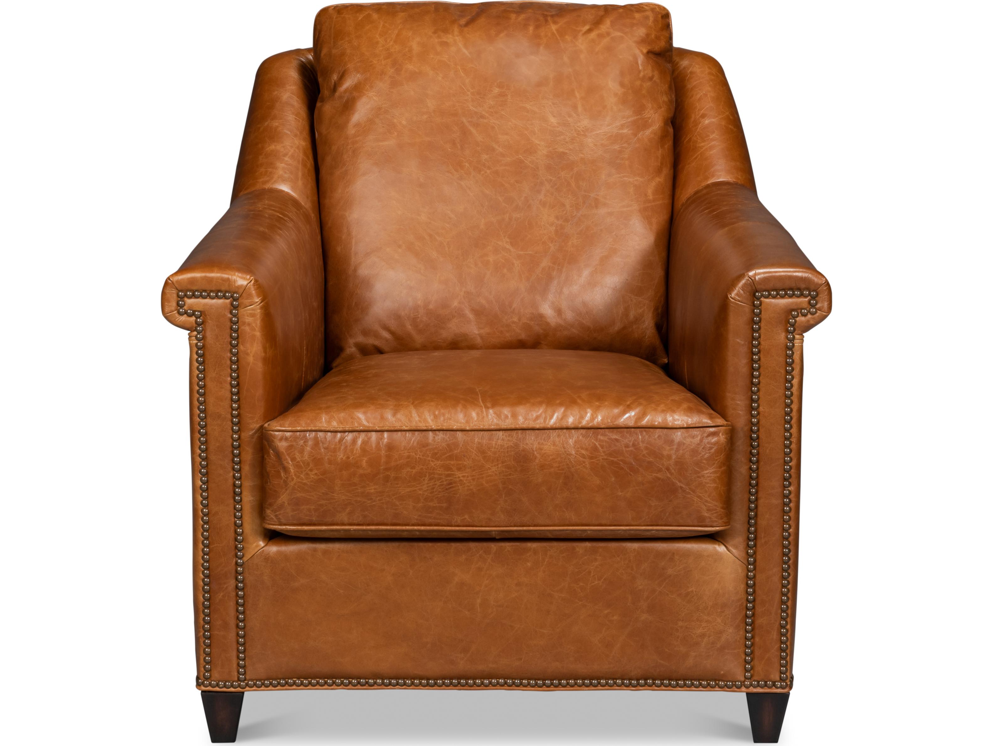 Sarreid Ltd Vandike Arm Chair Cuba Brown
