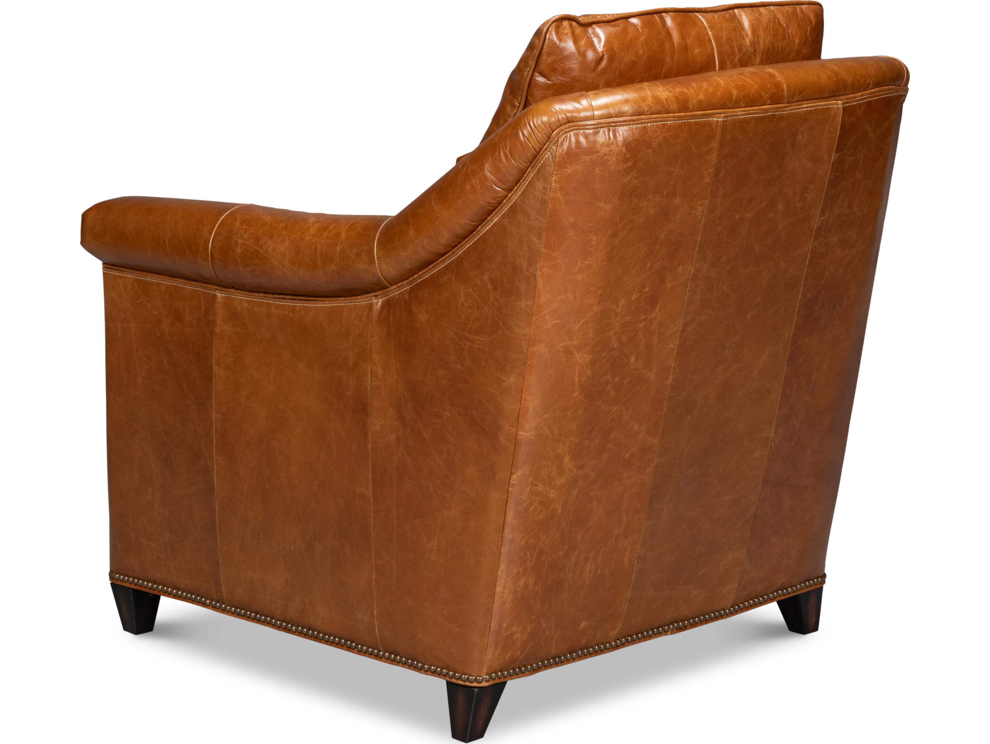 Sarreid Ltd Vandike Arm Chair Cuba Brown