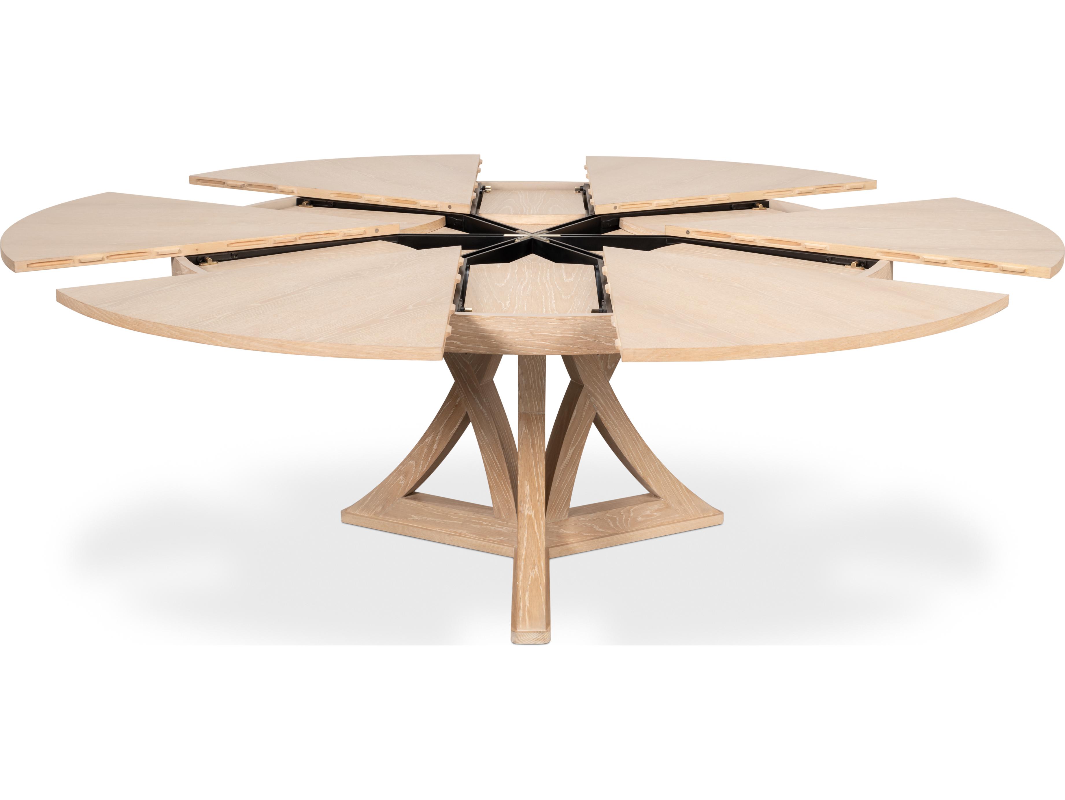Sarreid Ltd Casual Jupe Dining Table Bleached Oak