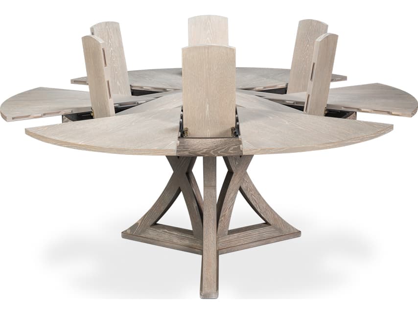 Sarreid Ltd Casual Round Wood Dining Table