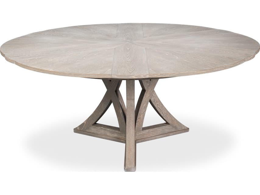 Sarreid Ltd Casual Round Wood Dining Table