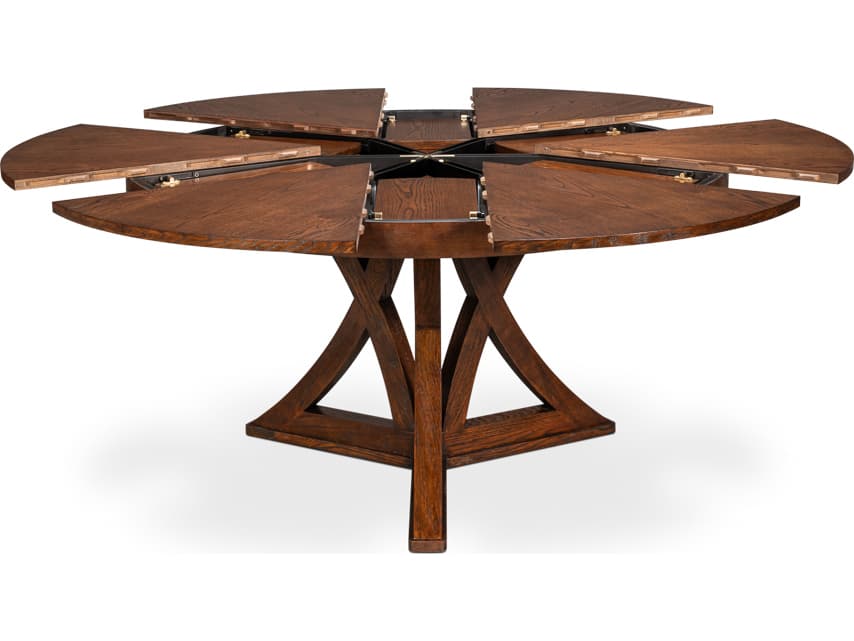 Sarreid Ltd Casual Round Wood Dining Table