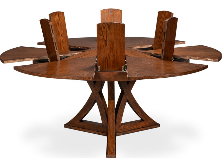 Sarreid Ltd Casual Round Wood Dining Table