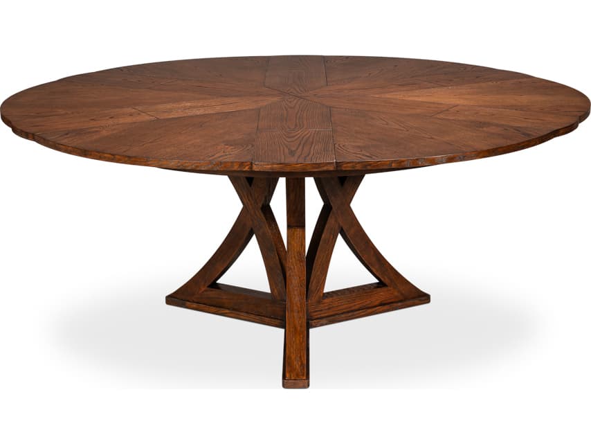 Sarreid Ltd Casual Round Wood Dining Table