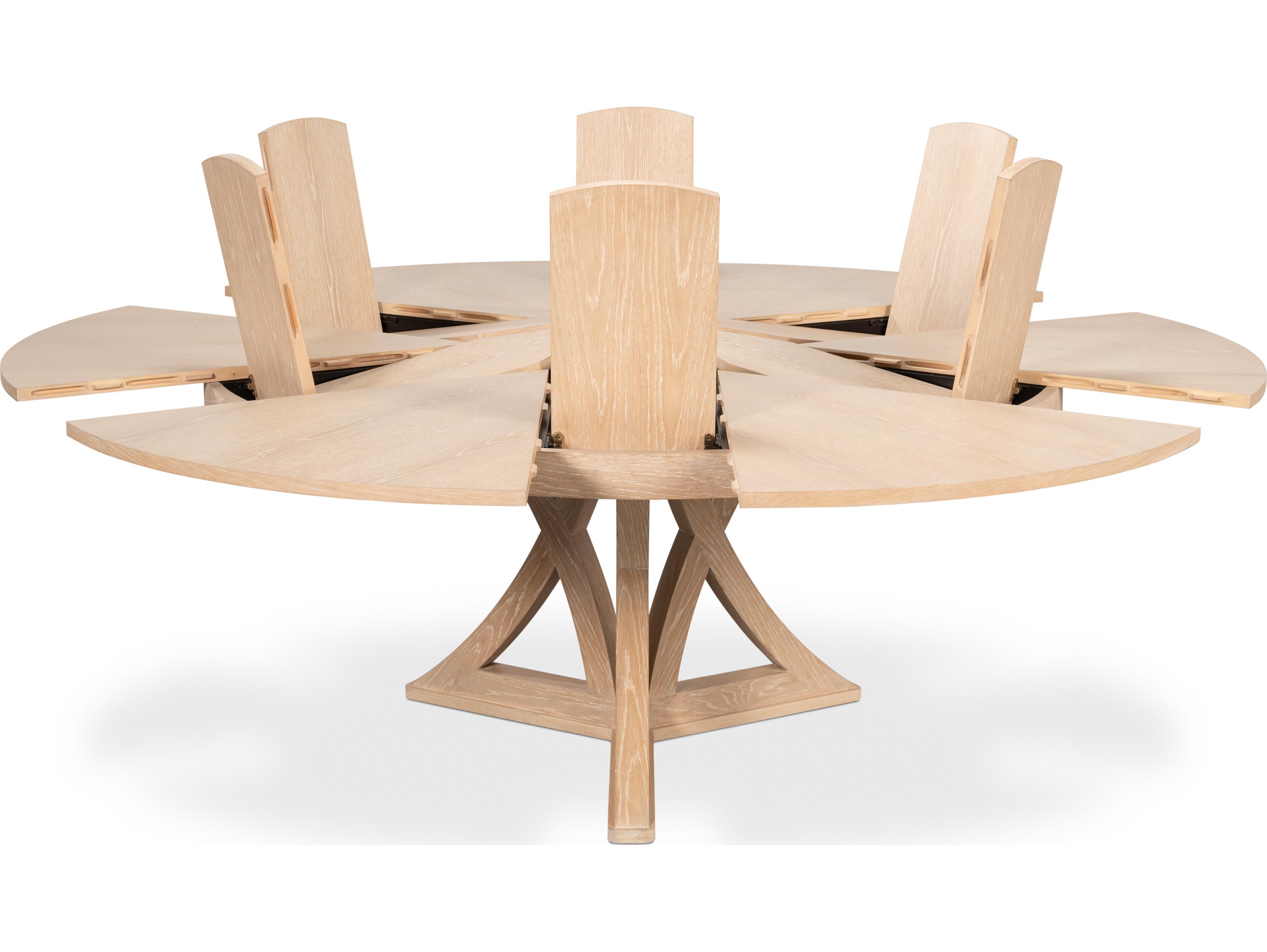 Sarreid Ltd Casual Jupe Dining Table Bleached Oak