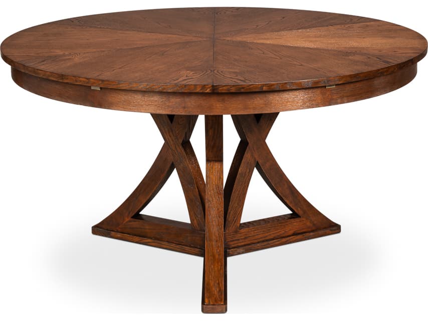 Sarreid Ltd Casual Round Wood Dining Table
