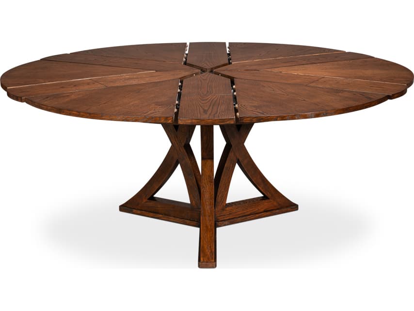 Sarreid Ltd Casual Round Wood Dining Table