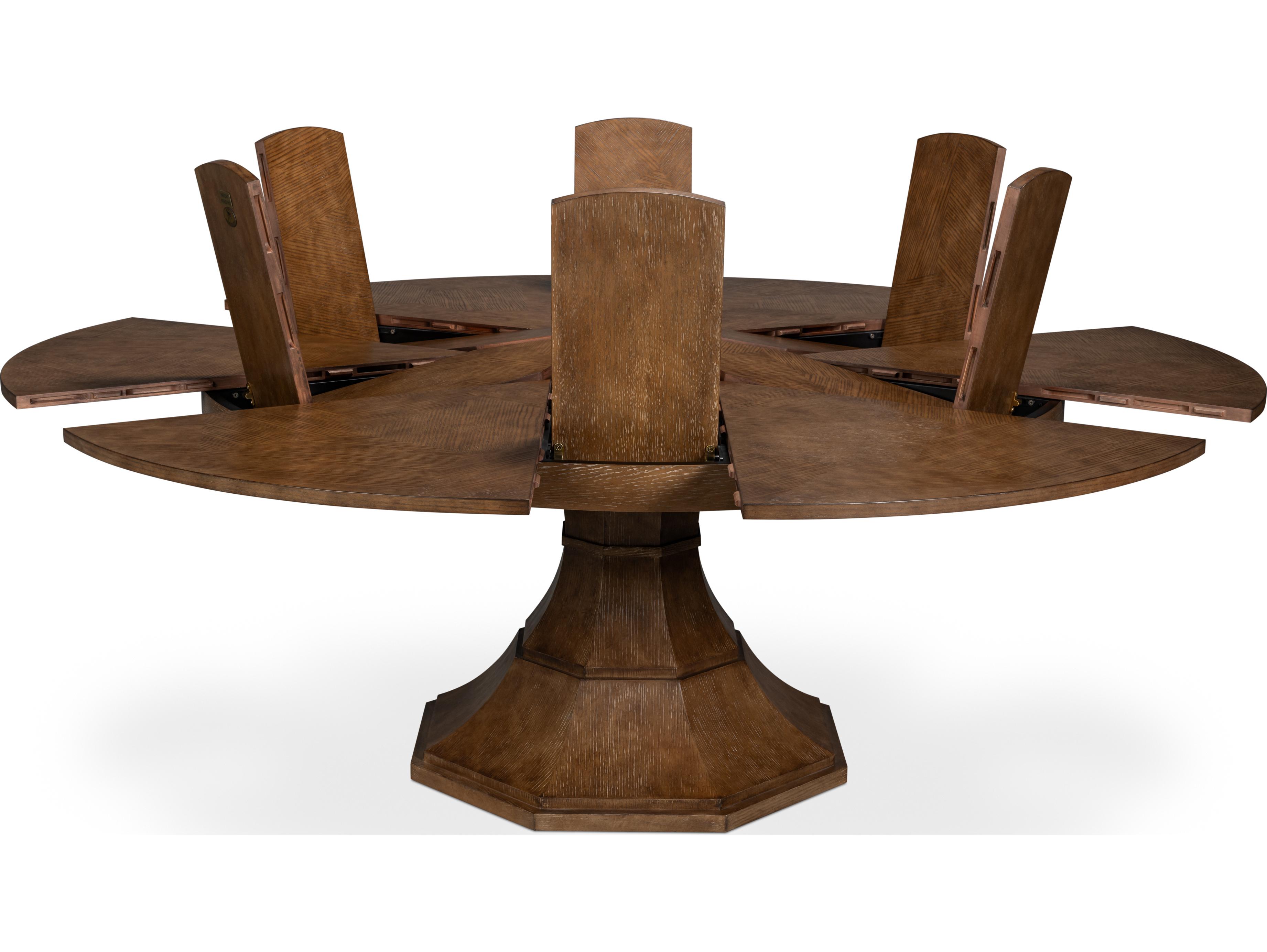 Sarreid Ltd Giselle Jupe Dining Table Light Mink