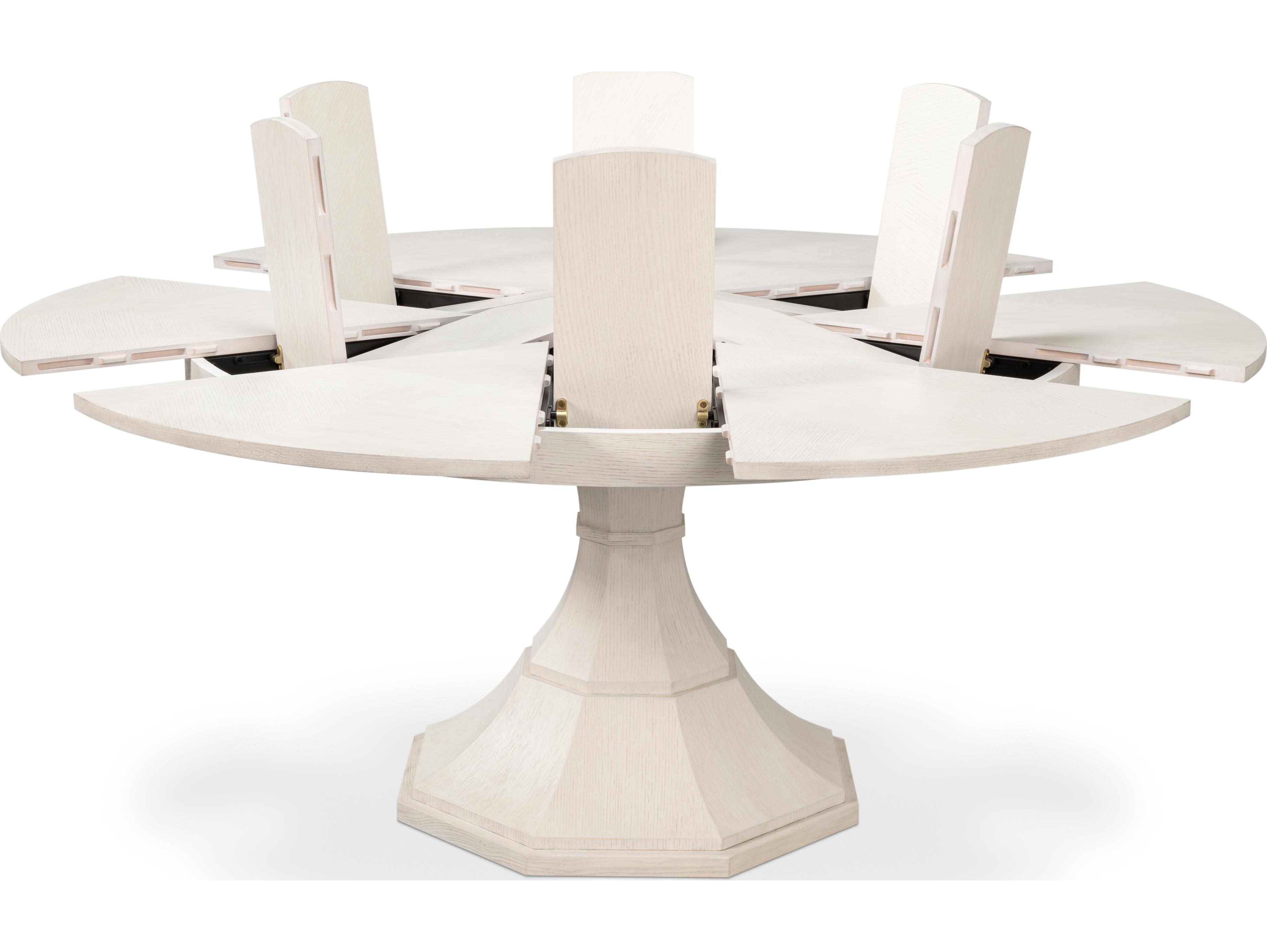 Sarreid Ltd Giselle Jupe Dining Table Working White