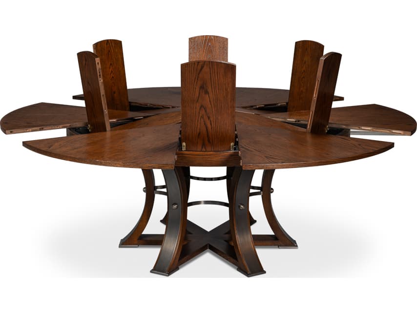 Sarreid Ltd Tower Round Wood Dining Table