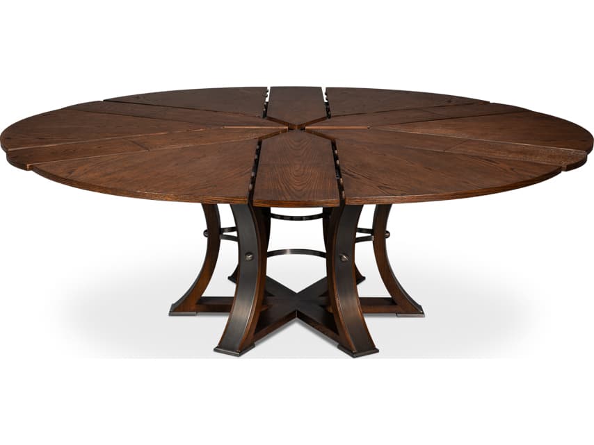 Sarreid Ltd Tower Round Wood Dining Table
