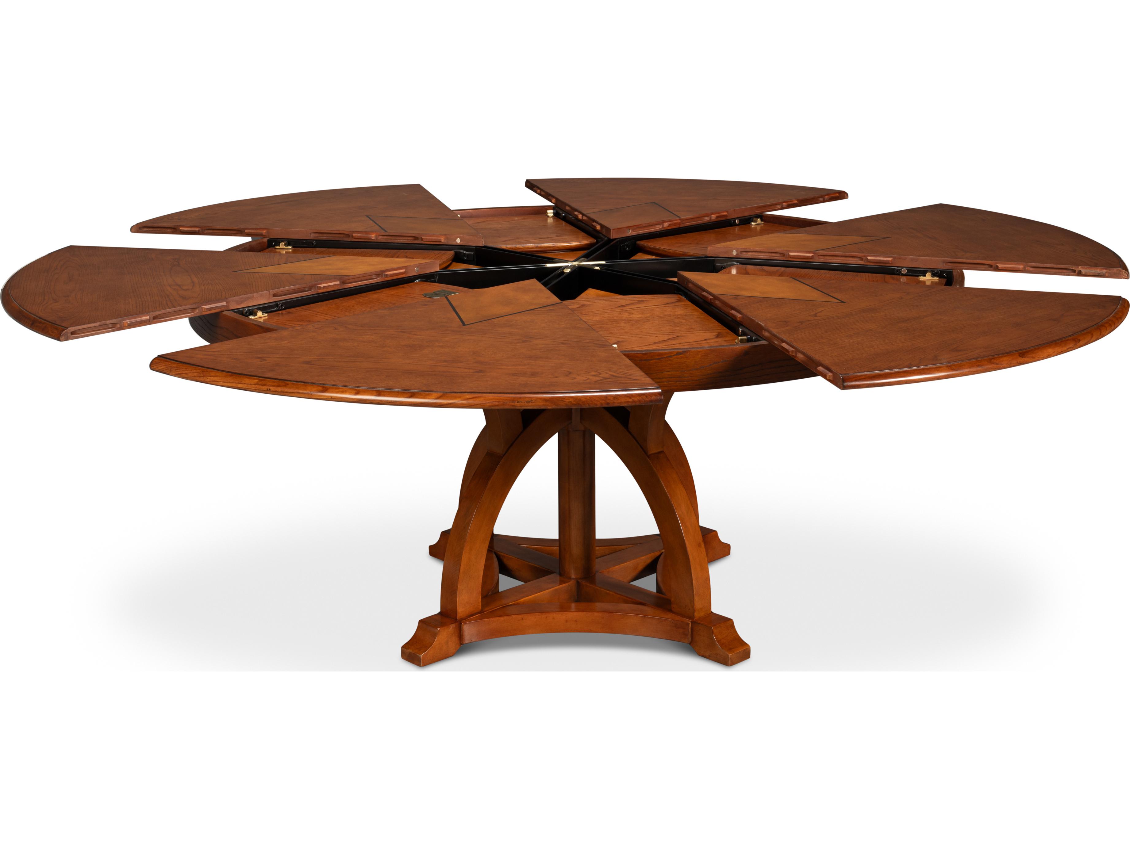 Sarreid Ltd Austin Jupe Dining Table Large Walnut