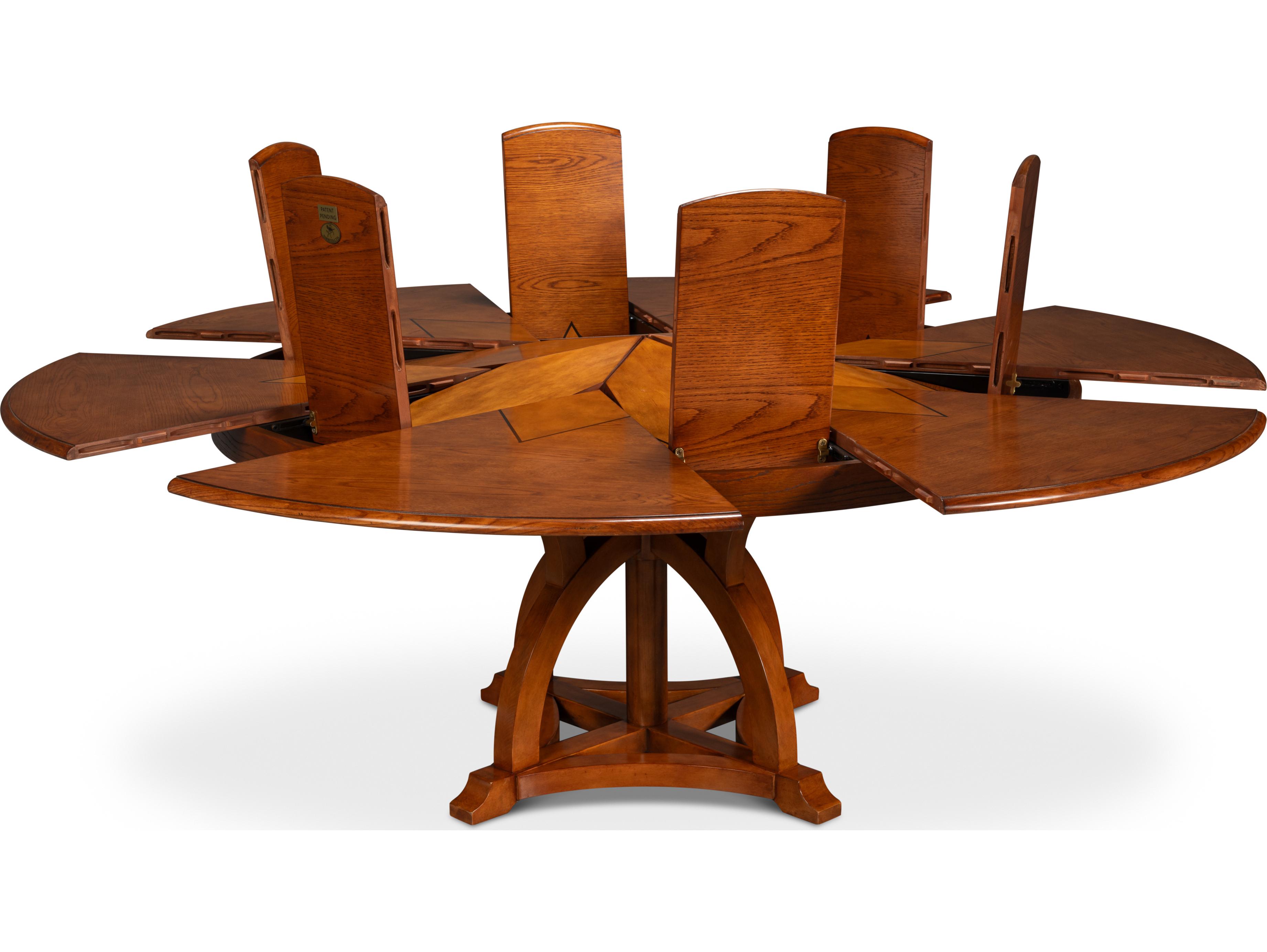 Sarreid Ltd Austin Jupe Dining Table Large Walnut