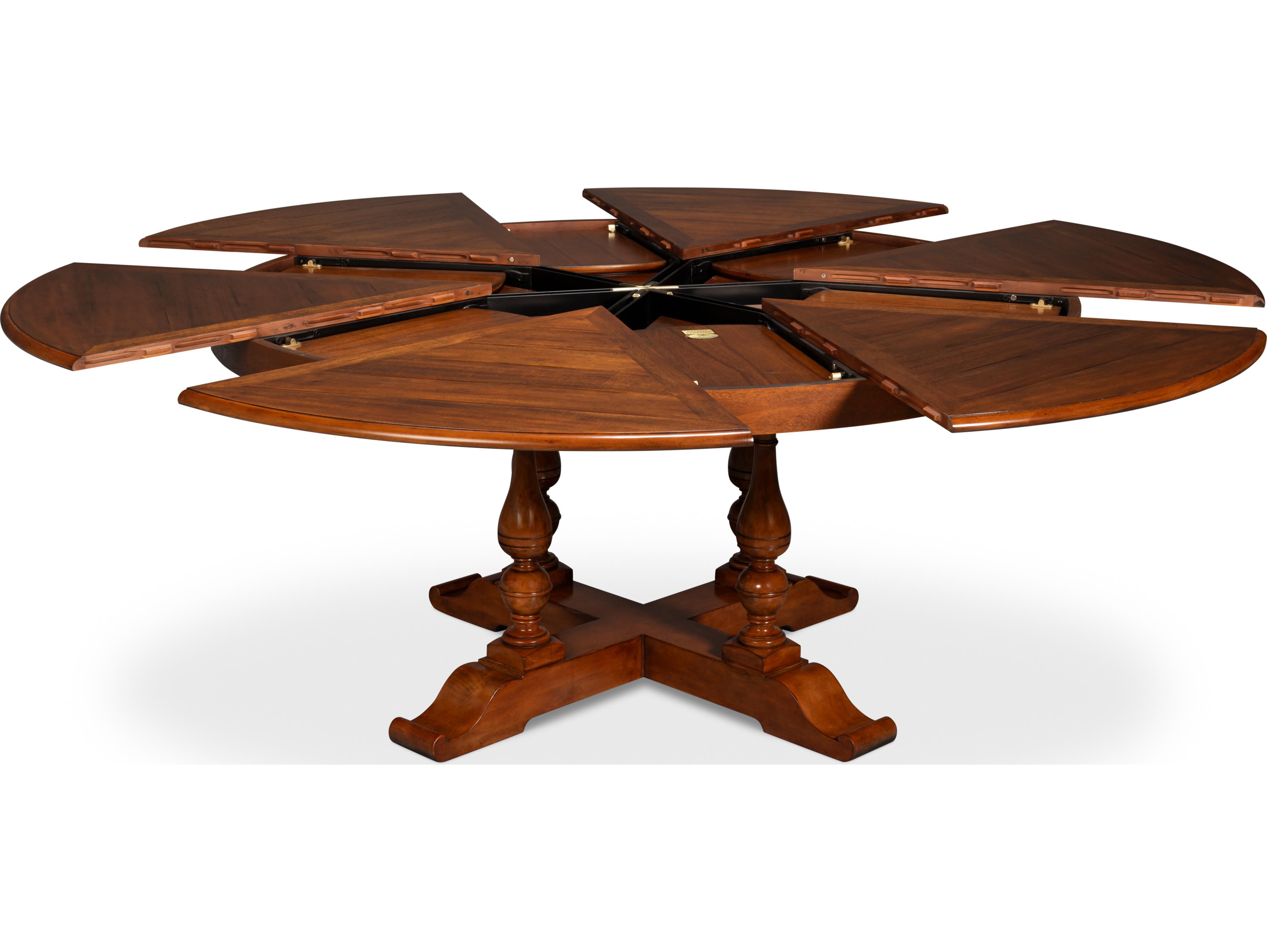 Sarreid Ltd Walnut Jupe Dining Table Large