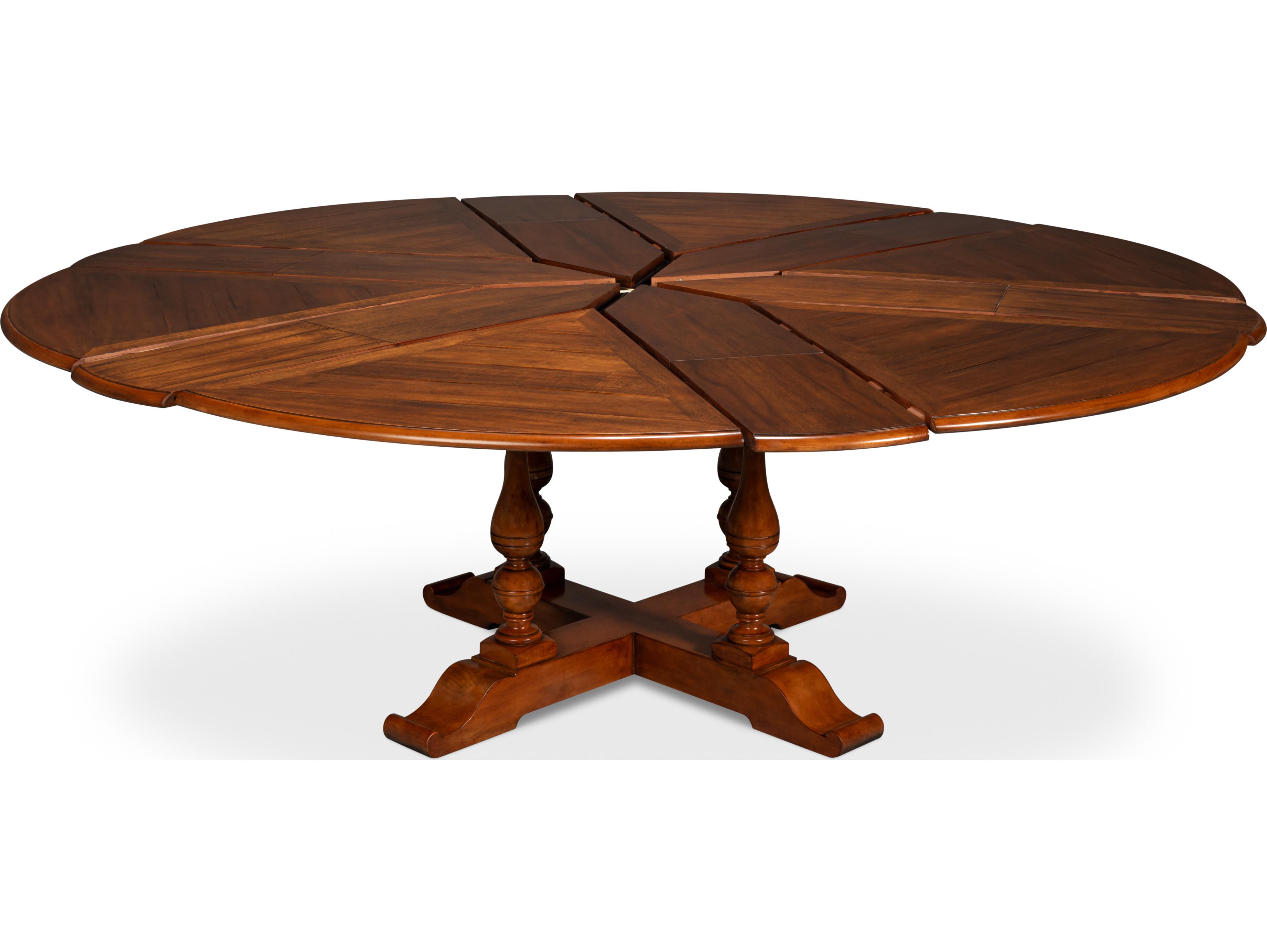 Sarreid Ltd Walnut Jupe Dining Table Large