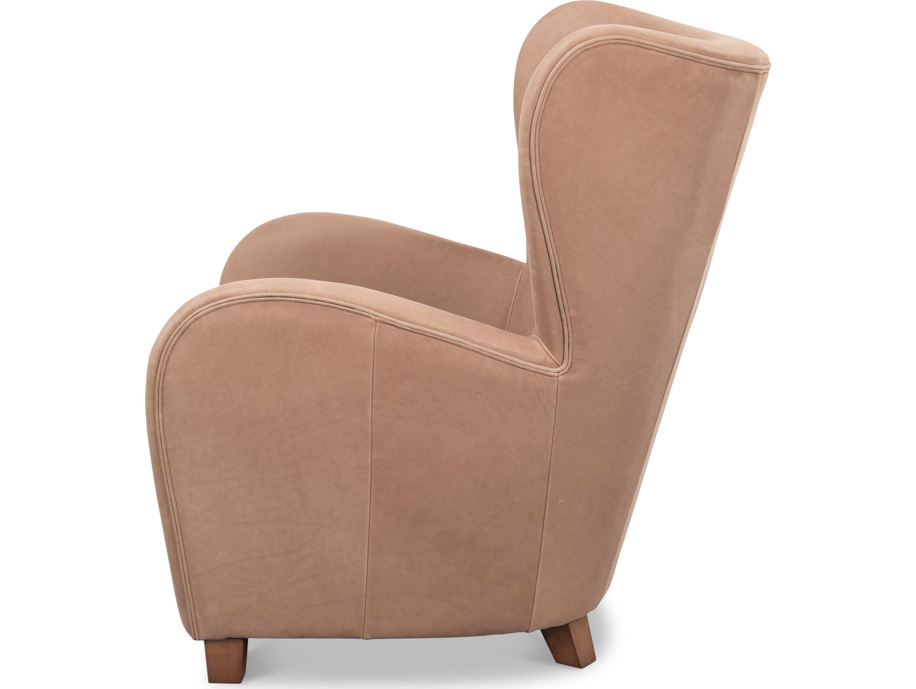 Sarreid Ltd Lombard Wing Chair Greece Grey Leather