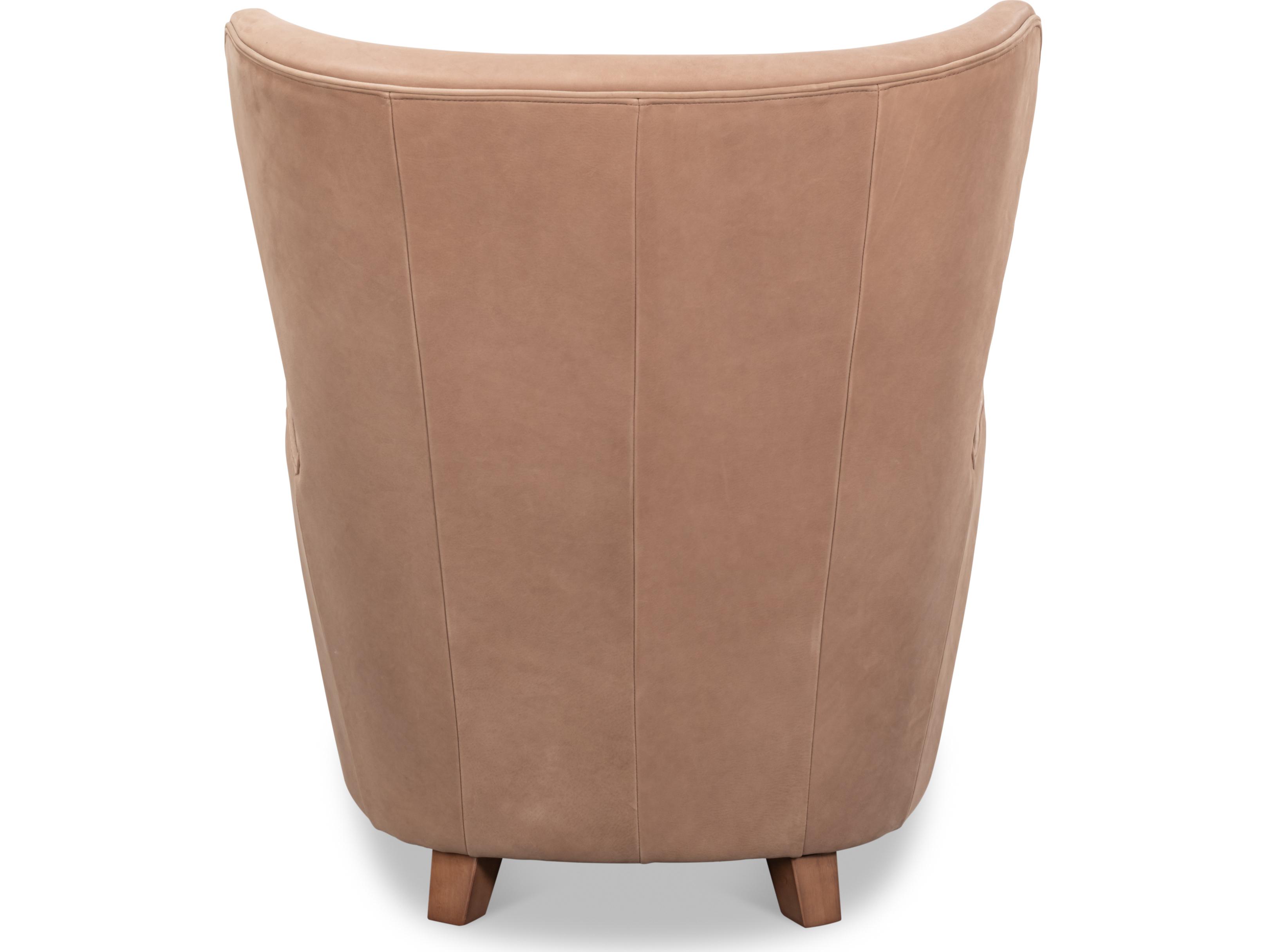 Sarreid Ltd Lombard Wing Chair Greece Grey Leather