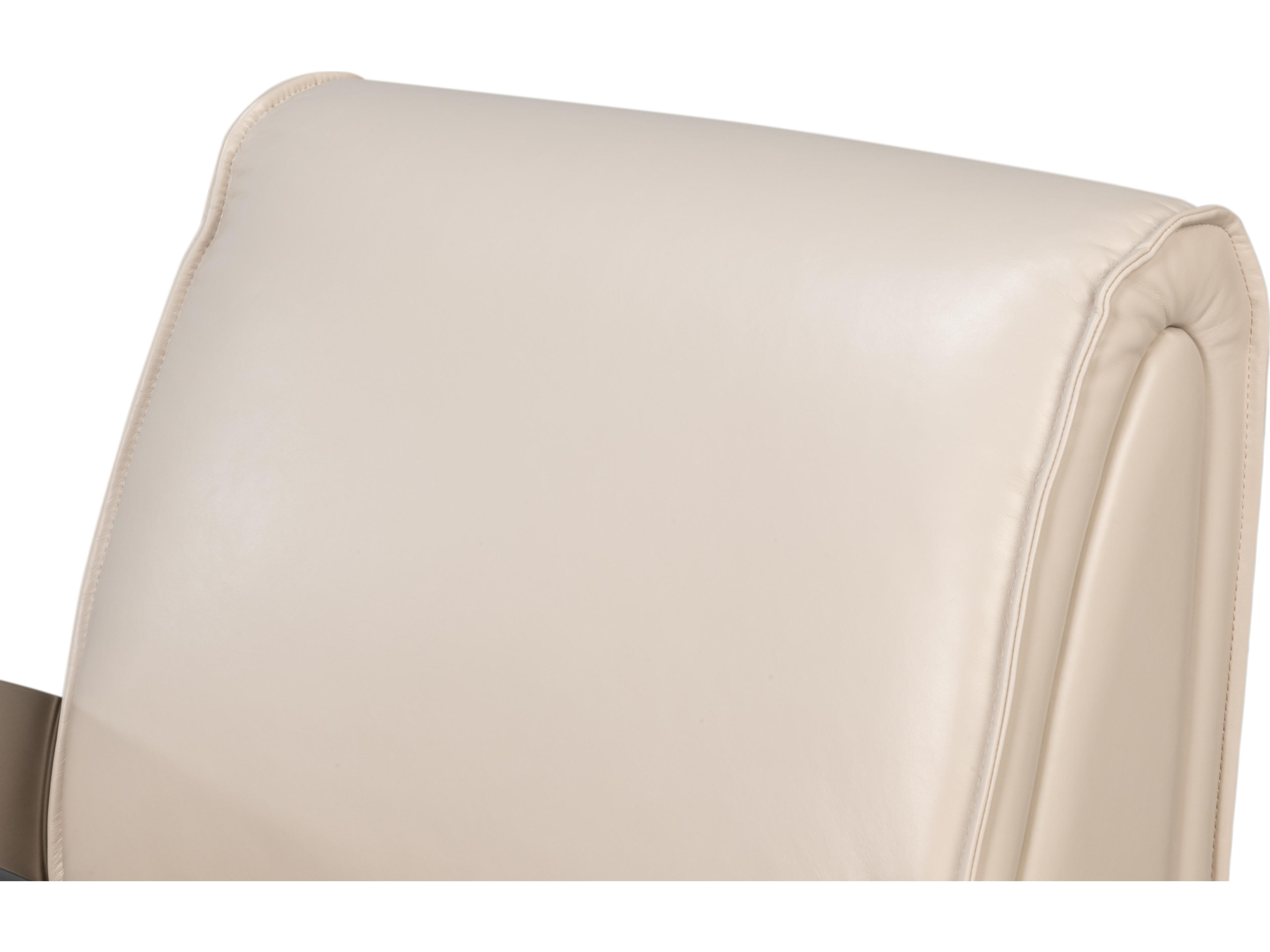 Sarreid Ltd Carlisle Cream Leather Accent Chair