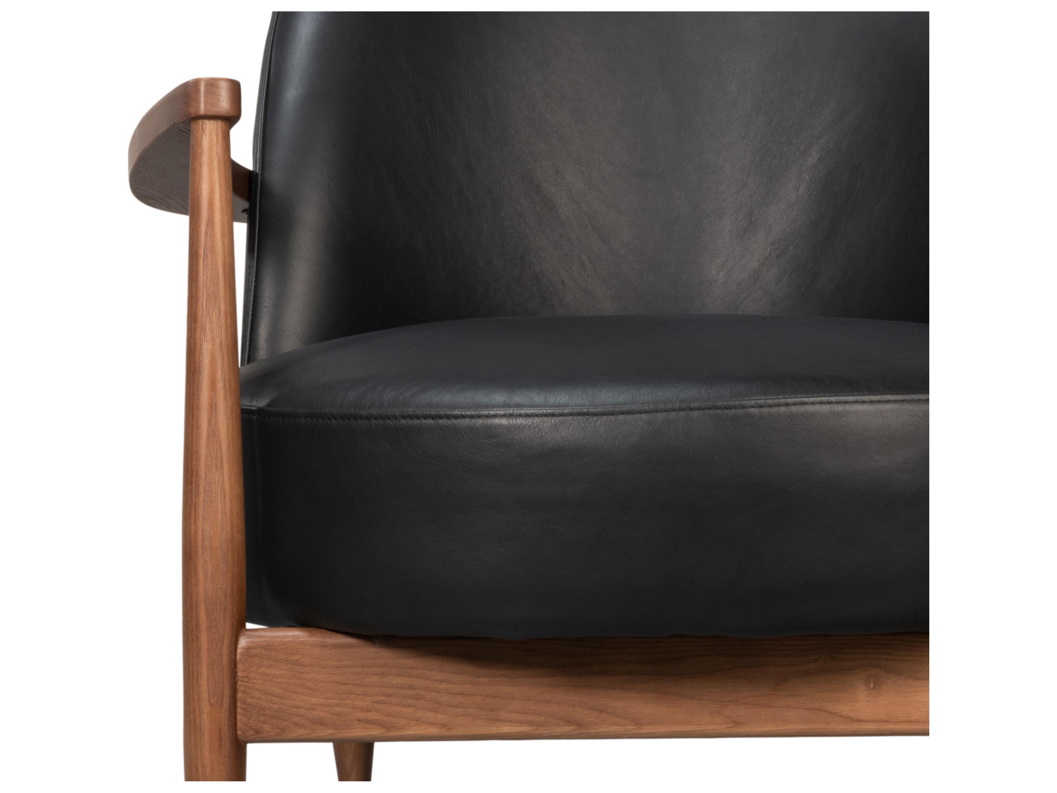 Sarreid Ltd Pindar Blue Leather Accent Chair